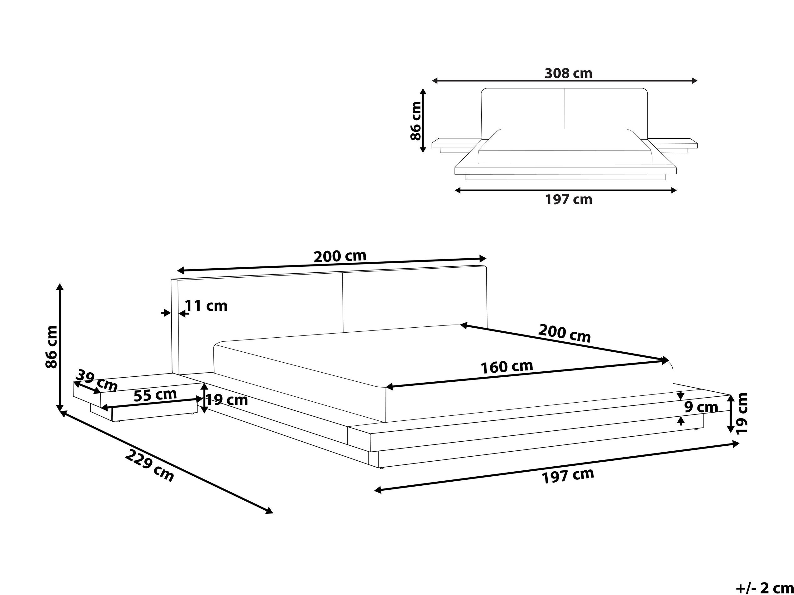 Krevet Berwyn 3141 (Svijetlo drvo)