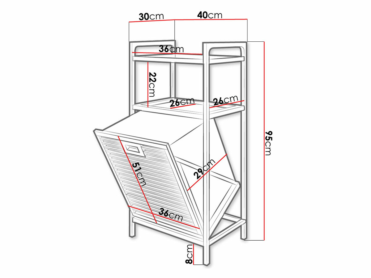 Kupaonska polica SC9726 s oštećenim pakiranjem