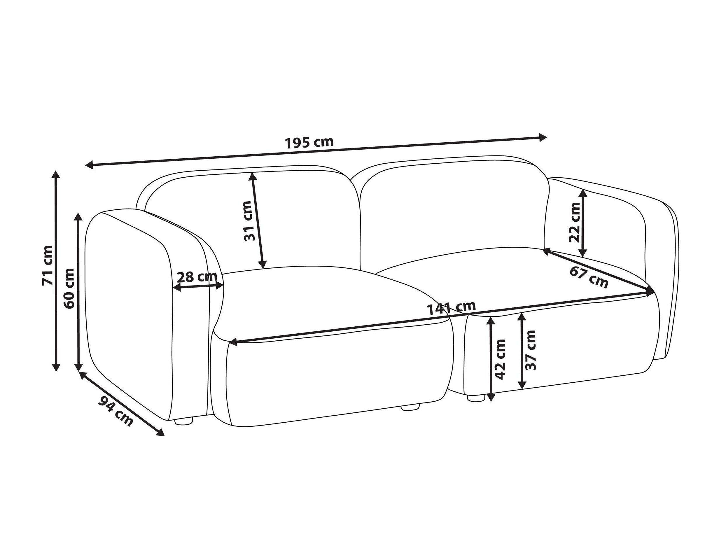 Modularan kauč Berwyn 3067 (Taupe)