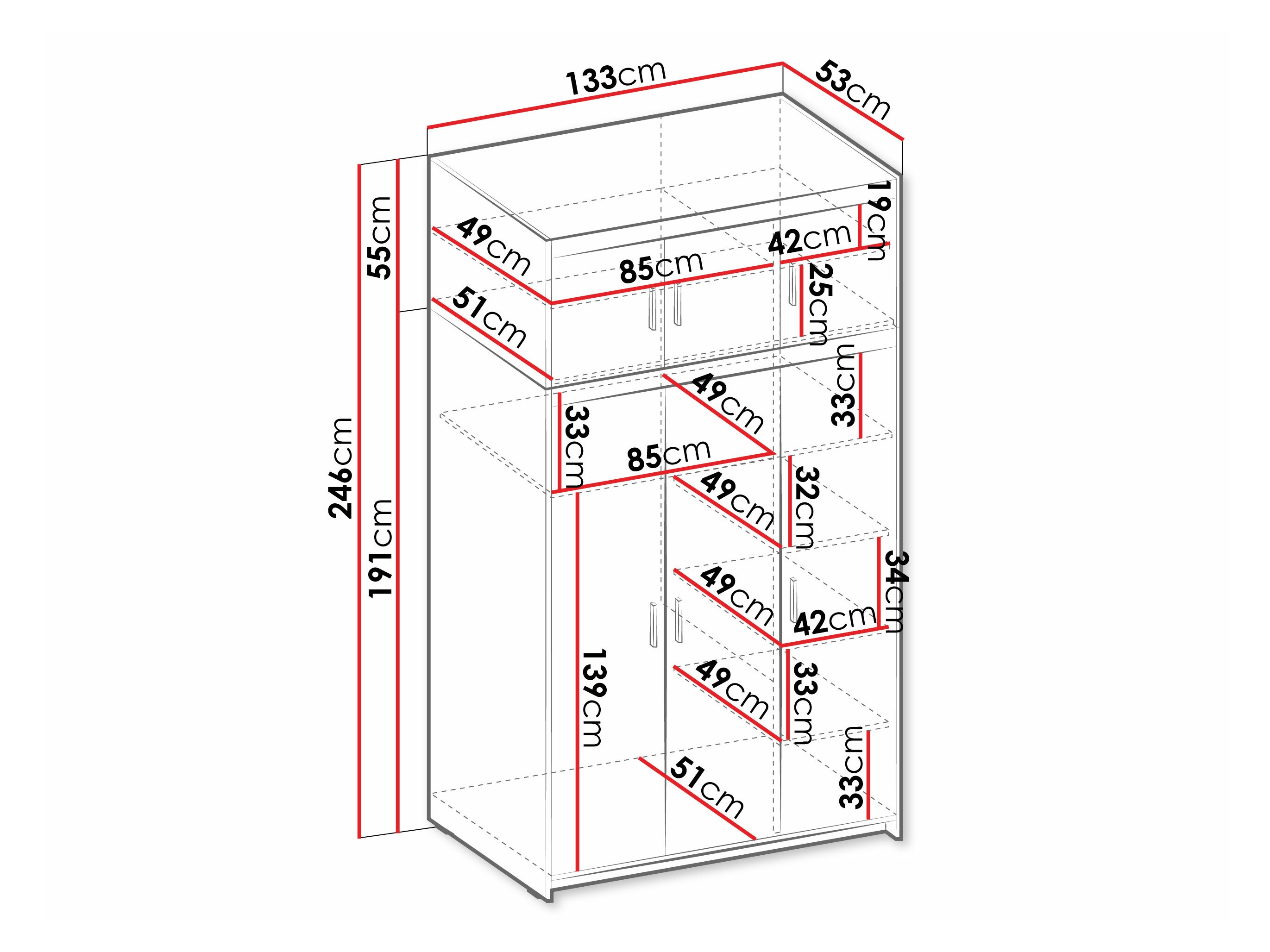 Ormar Novduni 104 (Bijela)