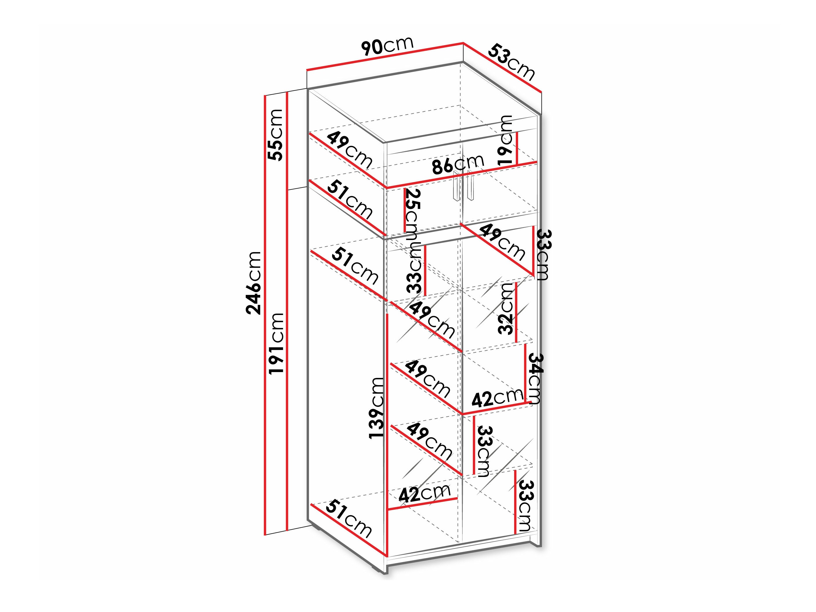 Ormar Novduni 119 (Sonoma hrast)