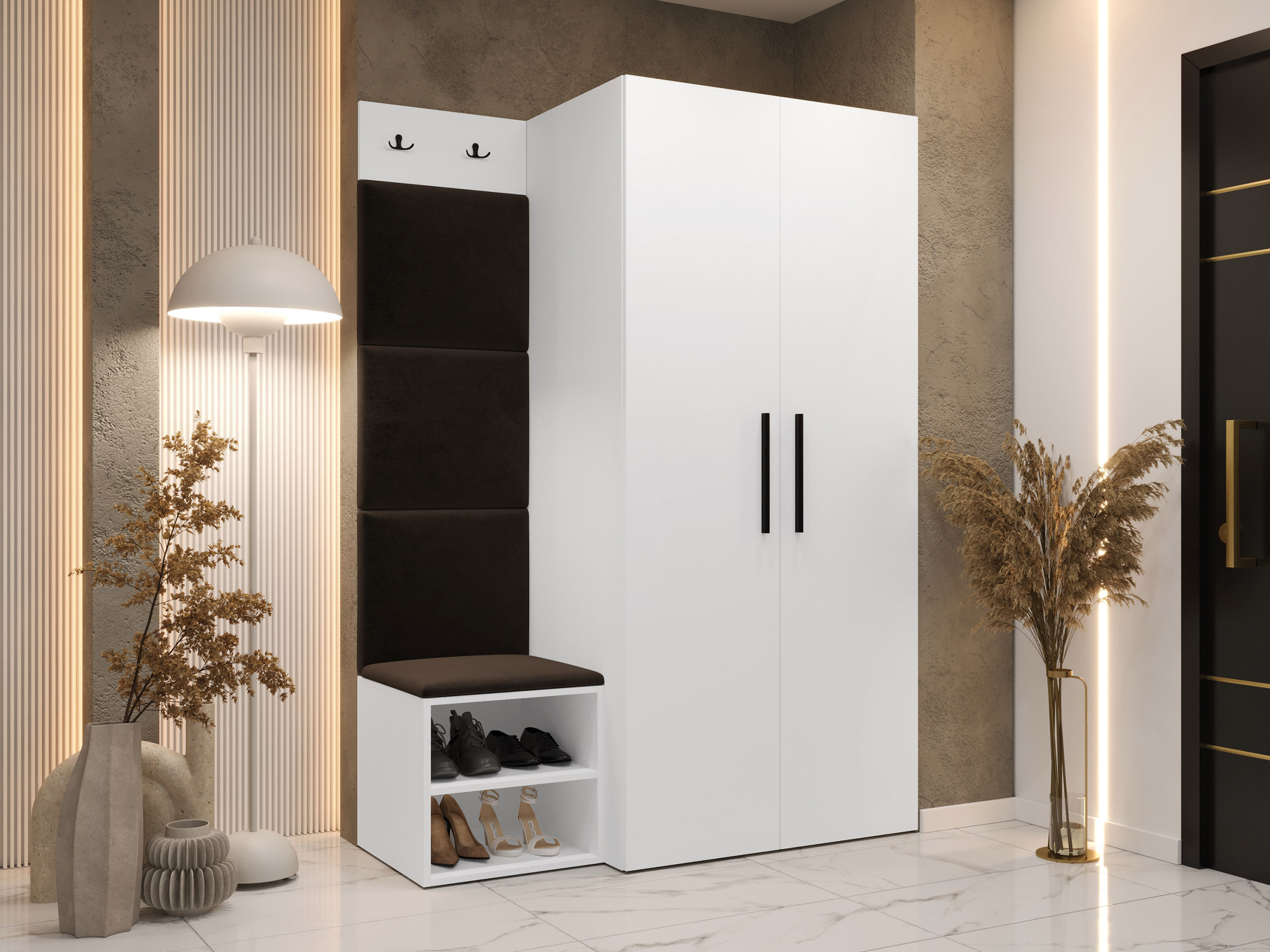 Set za hodnik Nitos IV (Bijela)