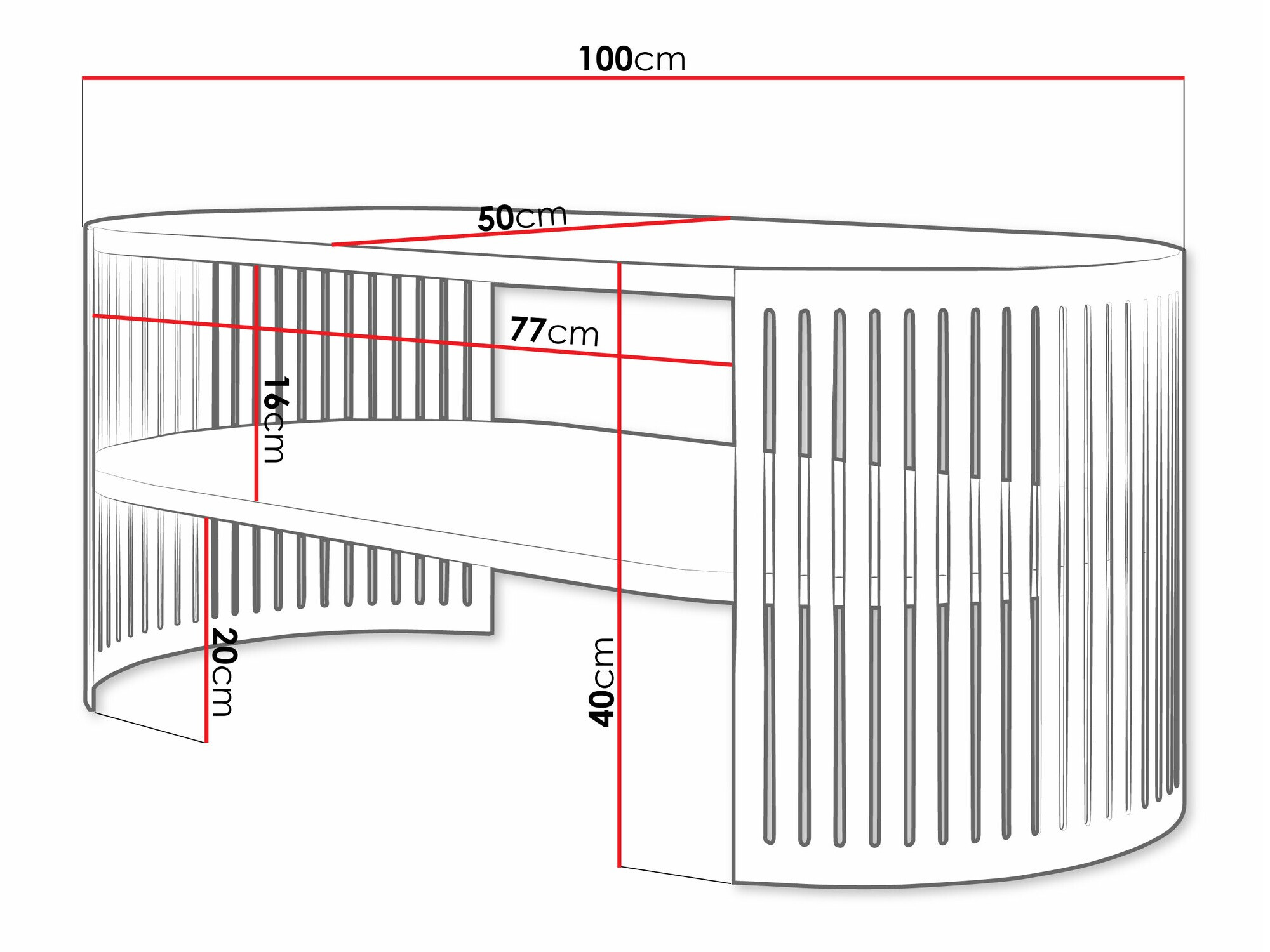 Stolić za kavu SC9725 s oštećenim pakiranjem