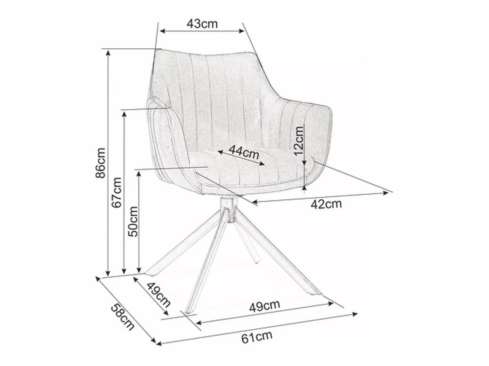 Stolica SC9729 s oštećenim pakiranjem