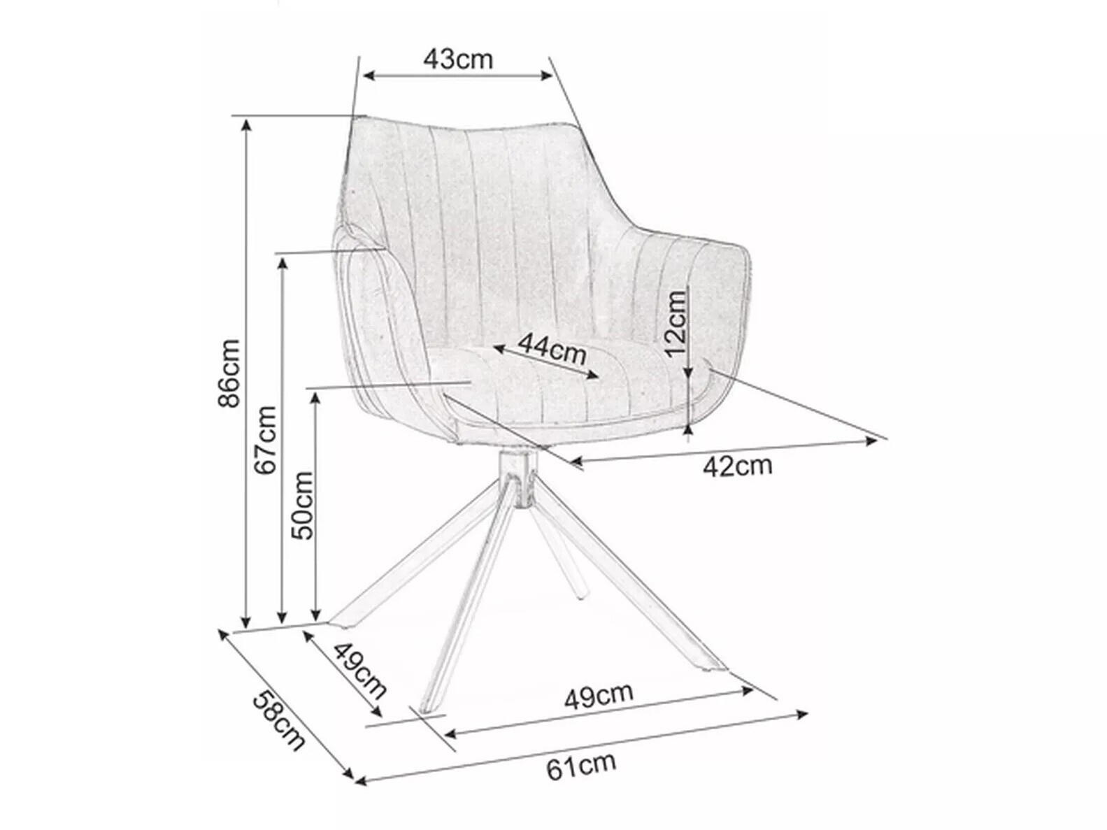 Stolica SC9730 s oštećenim pakiranjem