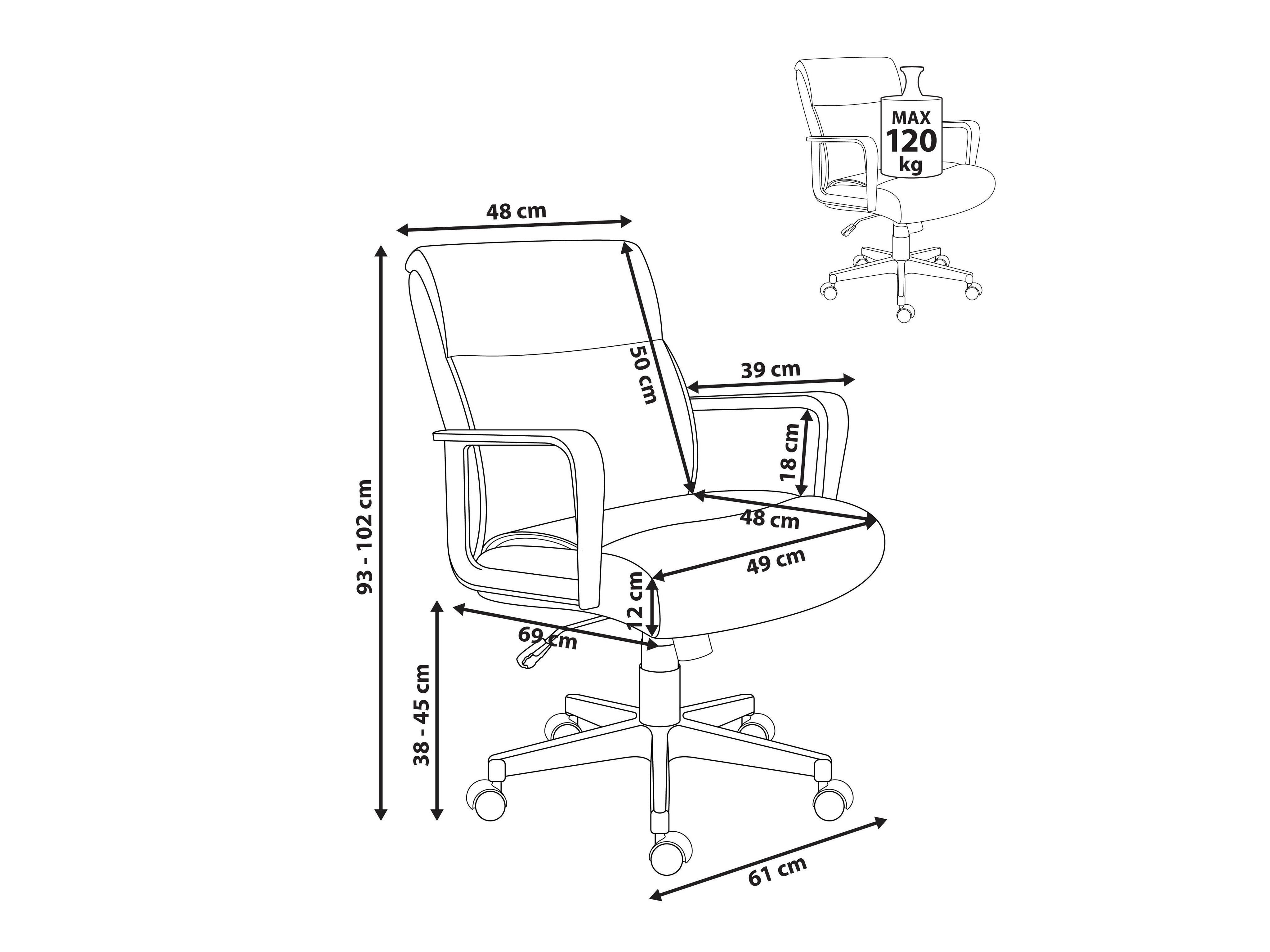 Uredska stolica Berwyn 3142 (Bež)