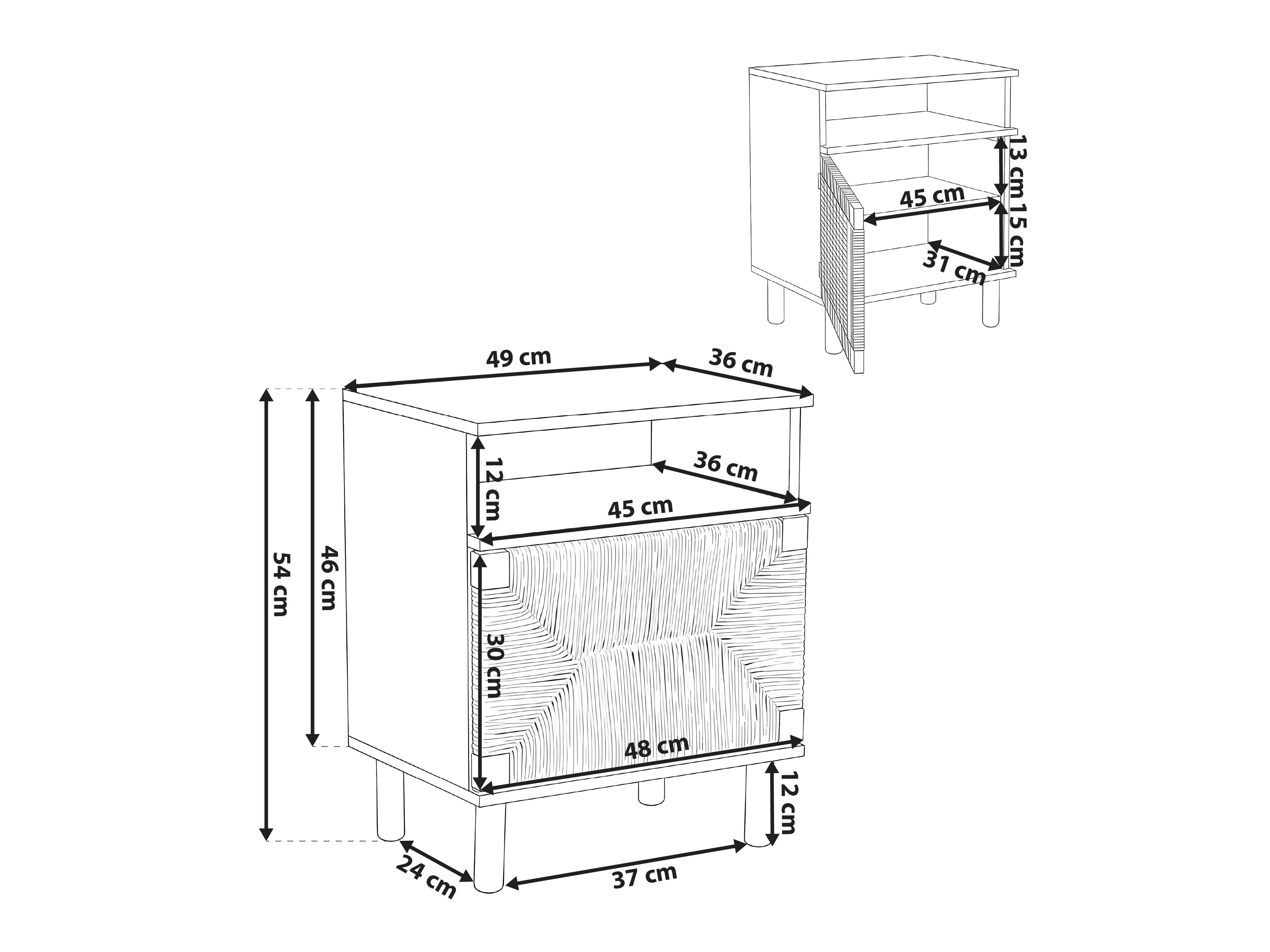 Noćni ormarić Ruvmoro 102