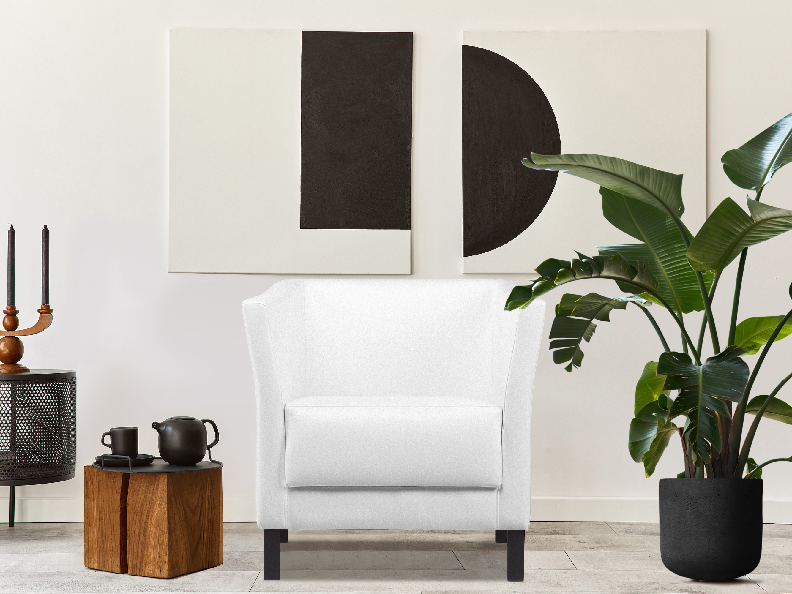 Fotelja Dalrevu 100 (Bijela)