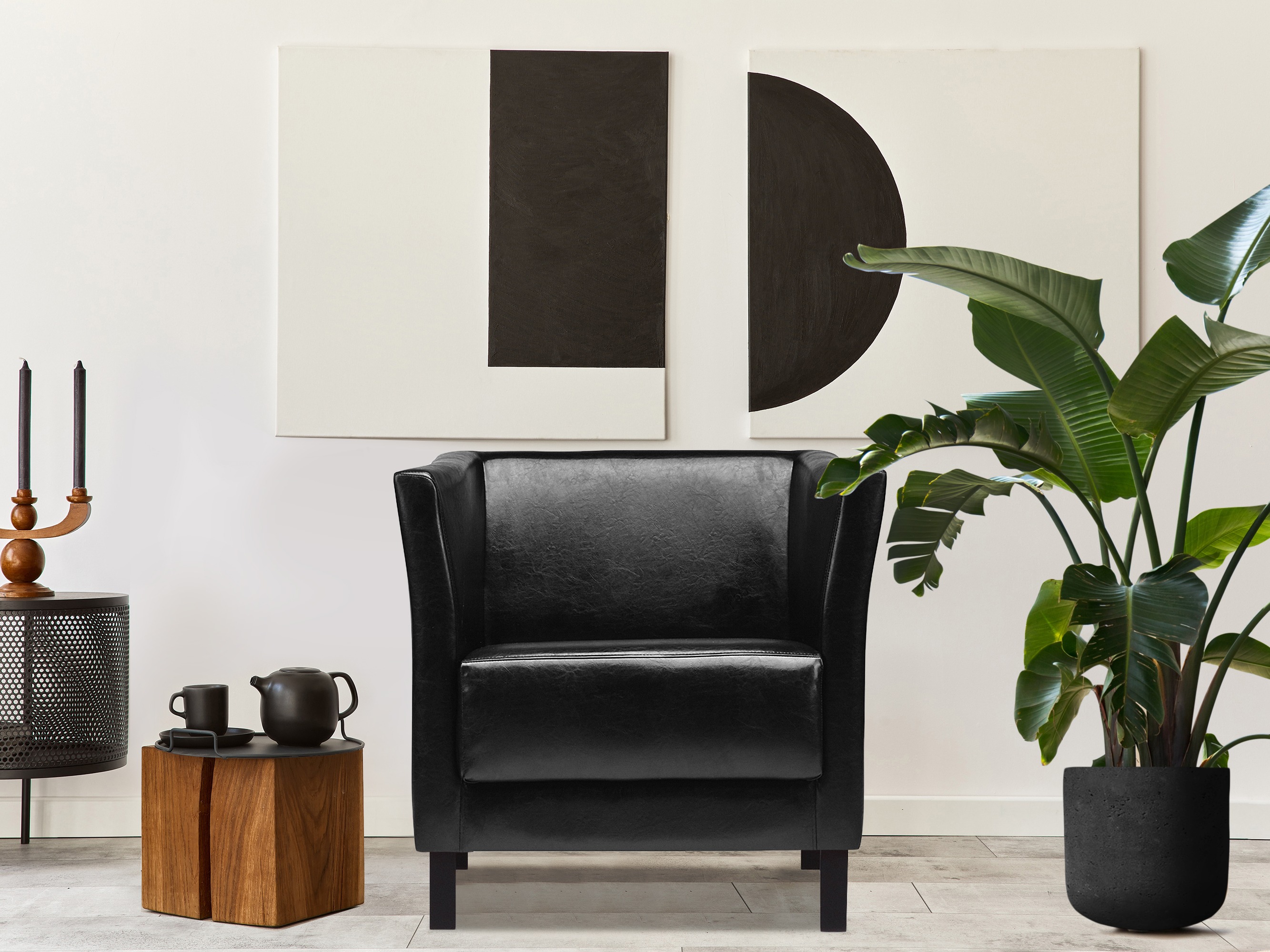 Fotelja Dalrevu 100 (Crna)