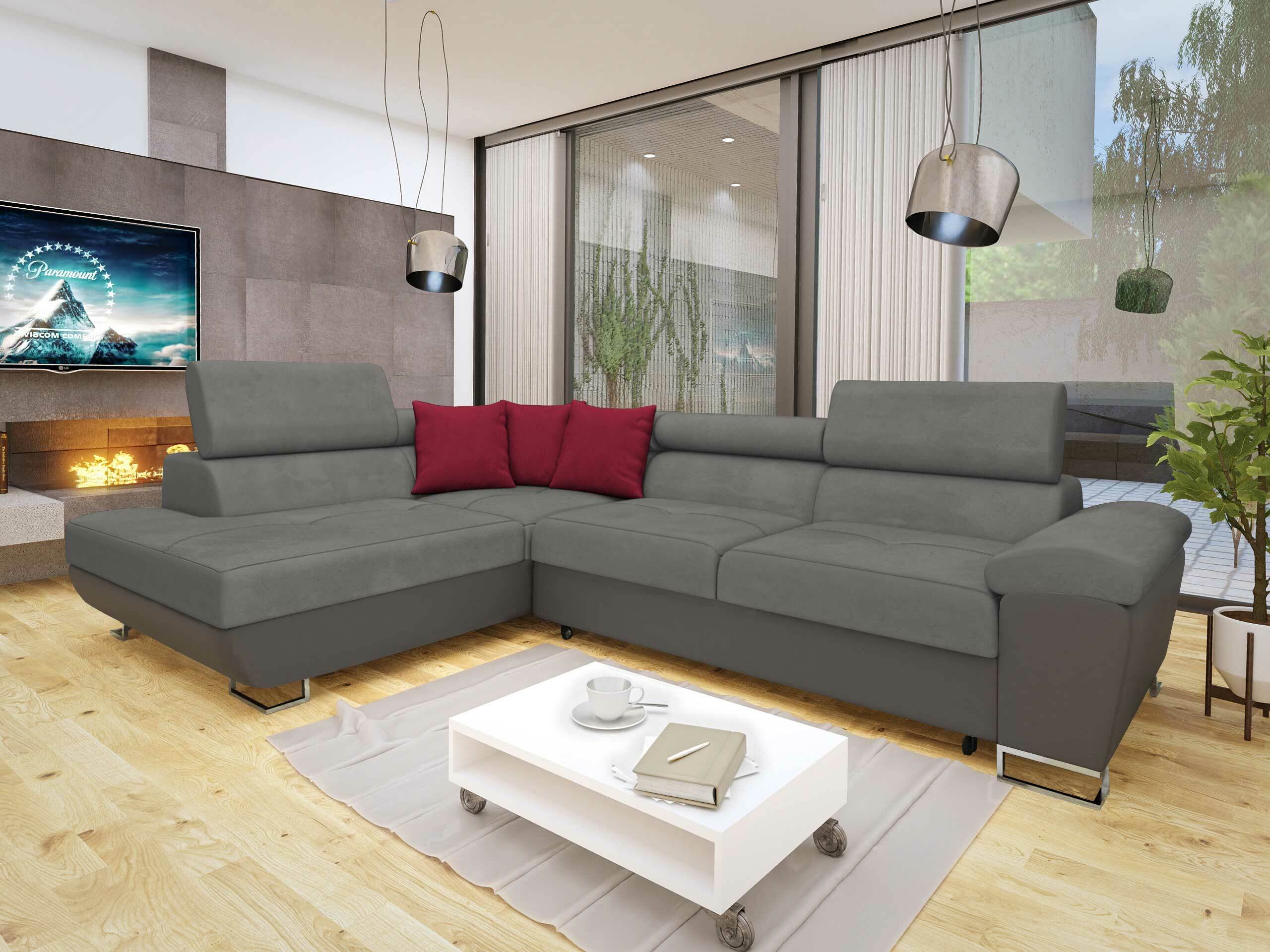 Kutna garnitura Comfivo Ruta II (Soft 029 + Uttario Velvet 2971 + Kronos 02)