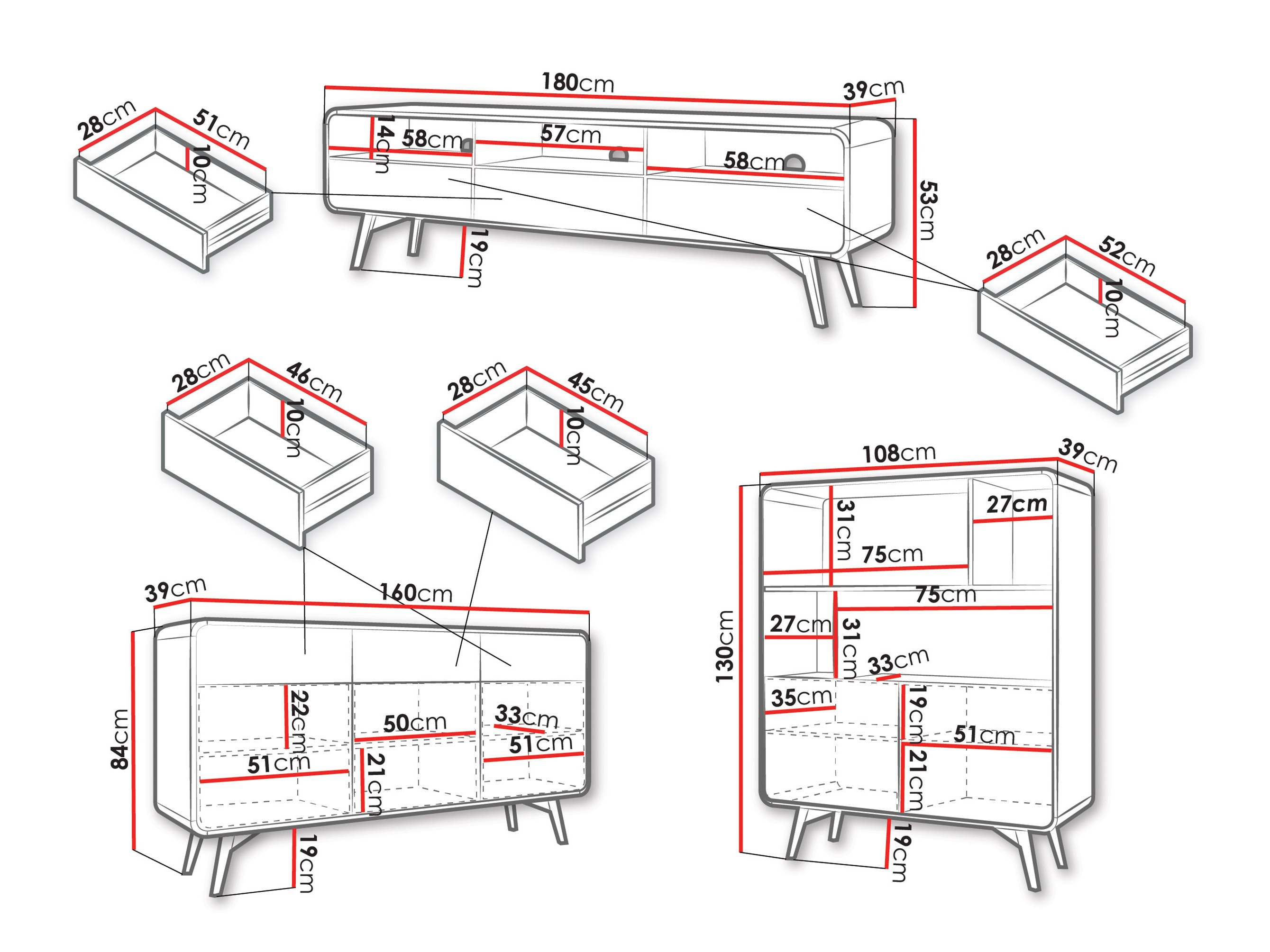 Set za dnevni boravak Focos