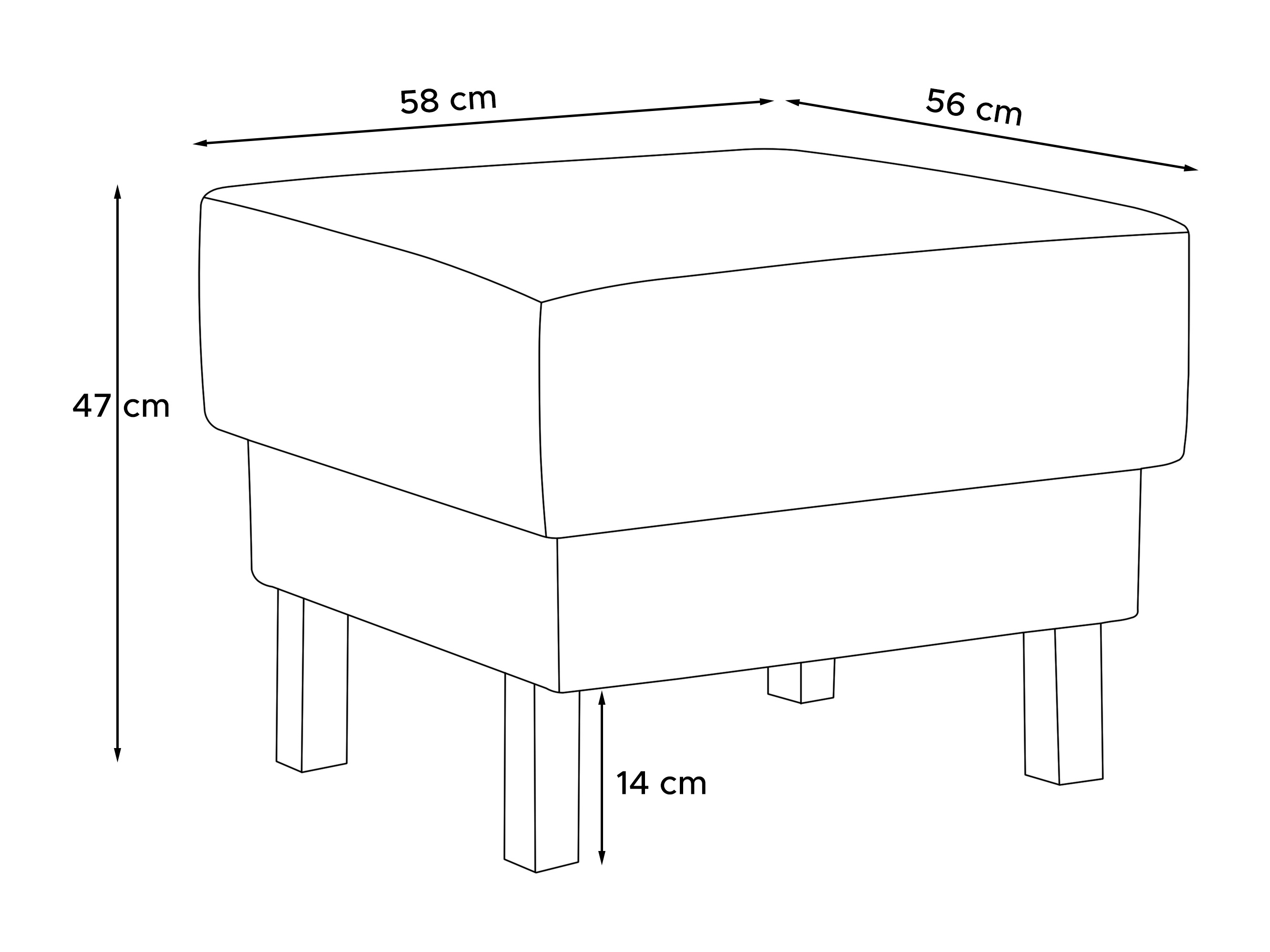 Tabure Dalrevu 101 (Crna)