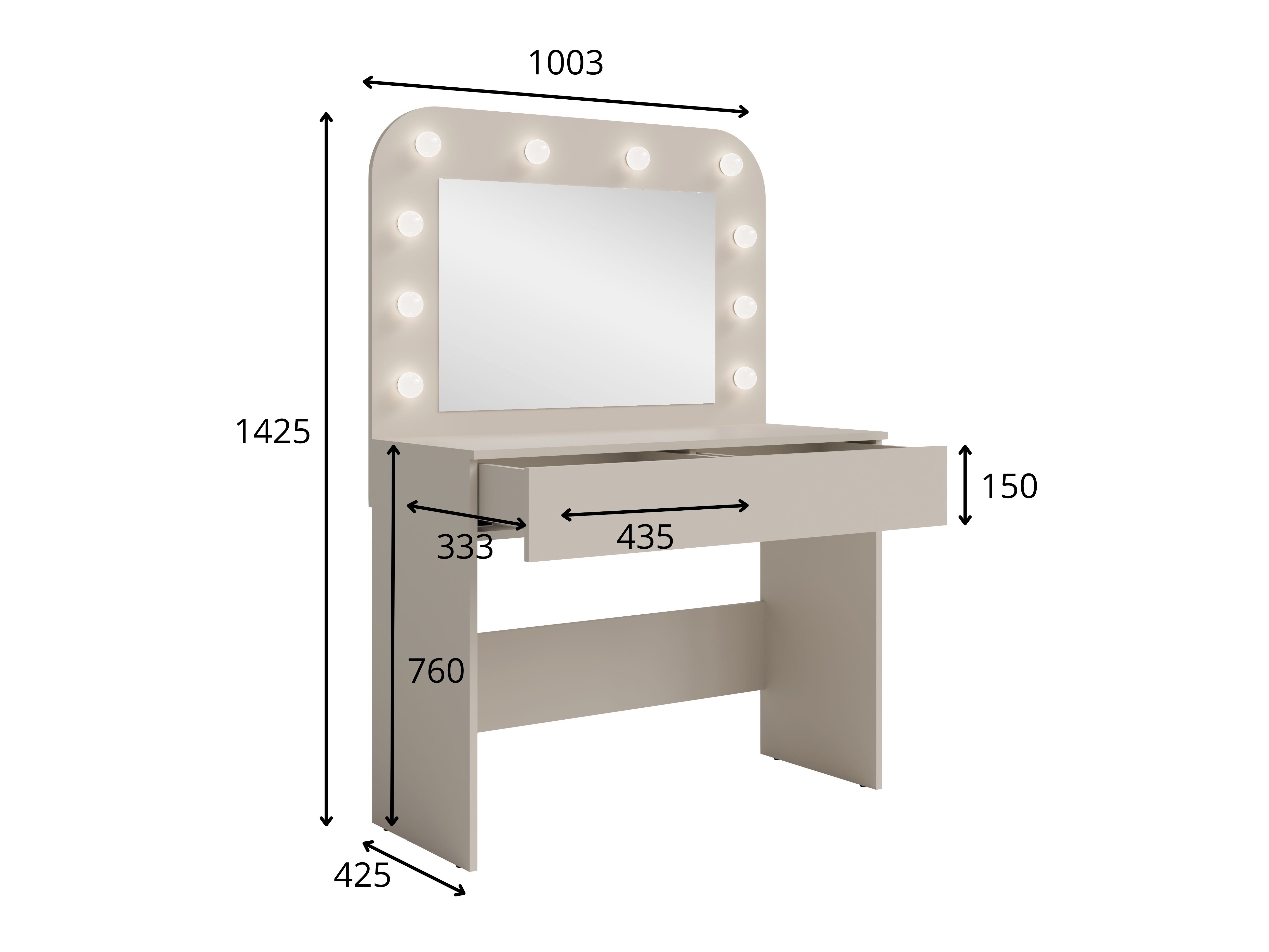 Toaletni stolić Baytown 204