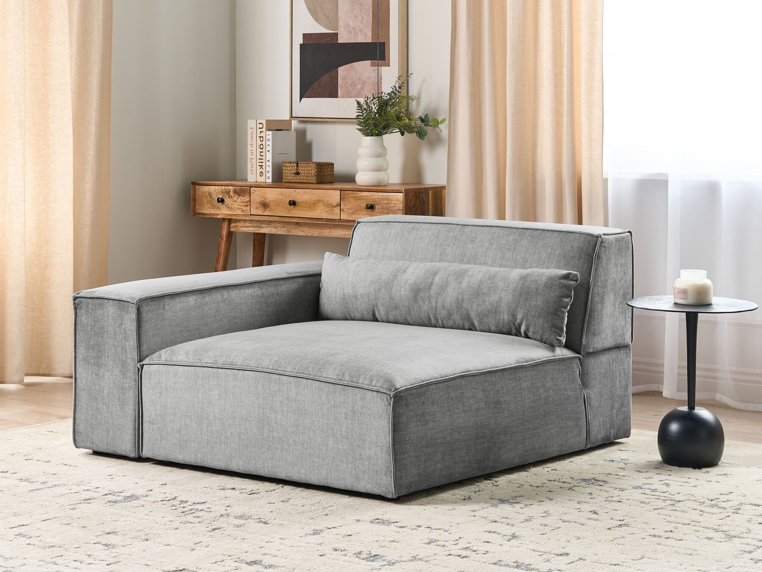 Modularna fotelja Tivsora 105 (Siva)