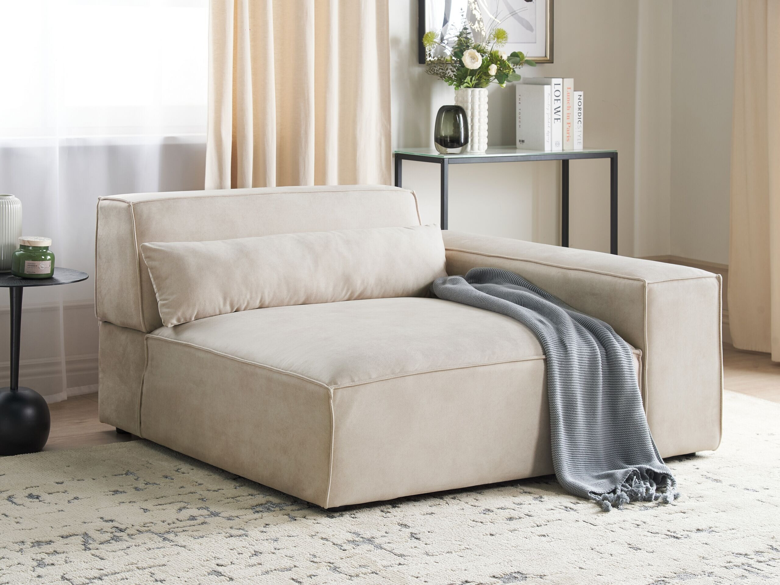 Modularna fotelja Tivsora 105 (Svijetlo bež)