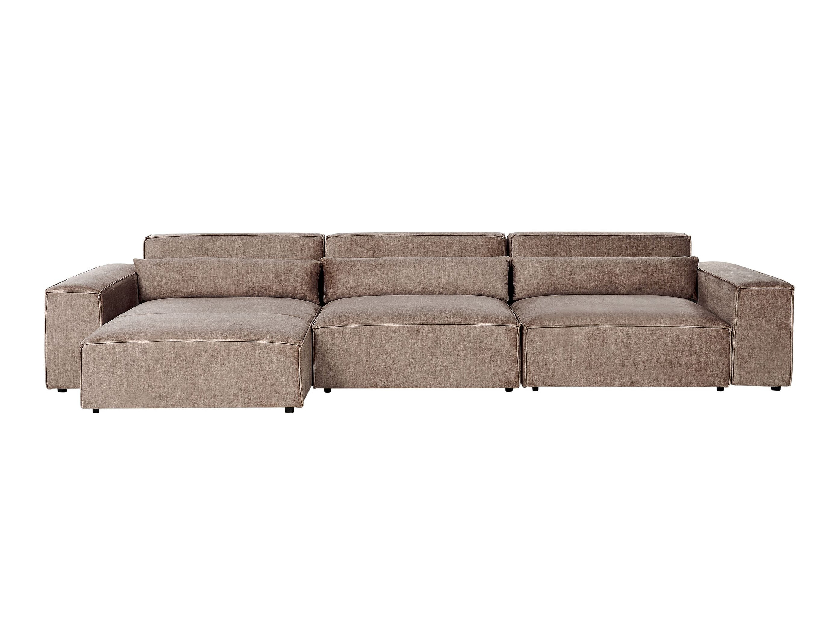 Modularna kutna garnitura Tivsora 104 (Svijetlo smeđa)