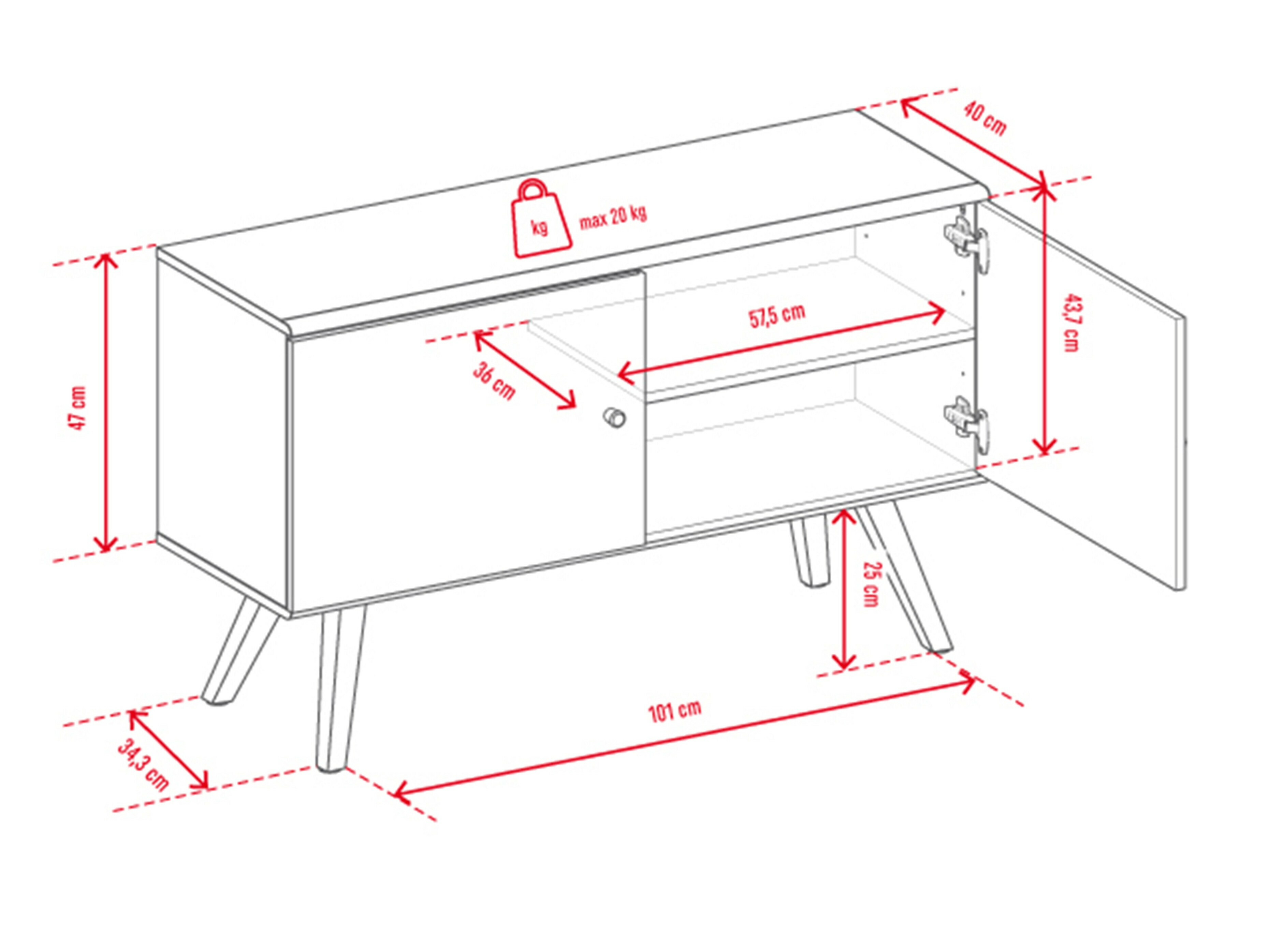 Set za dnevni boravak Ruvruvi 121 (Hrast)