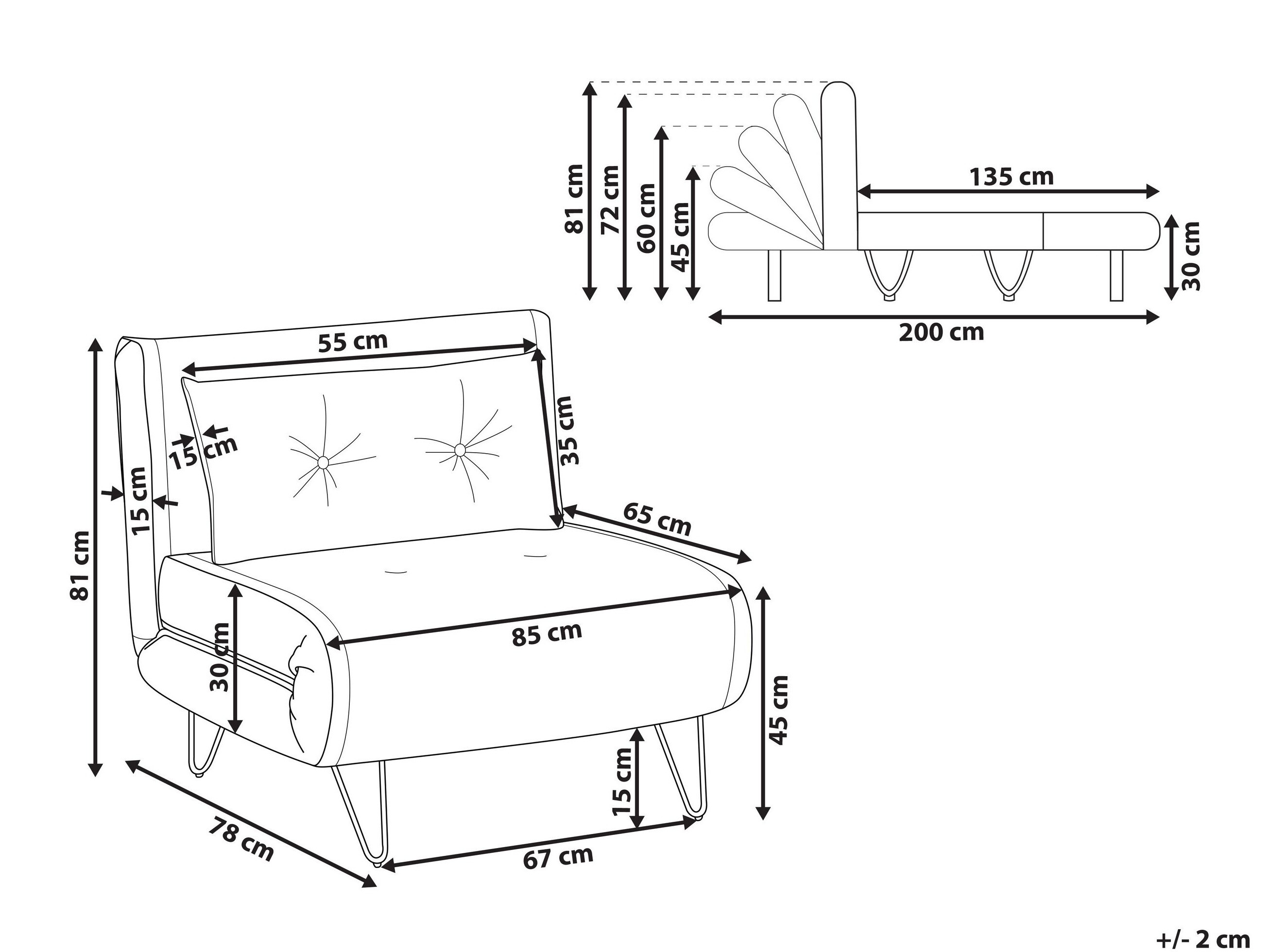 Fotelja Berwyn 3160 (Zelena)