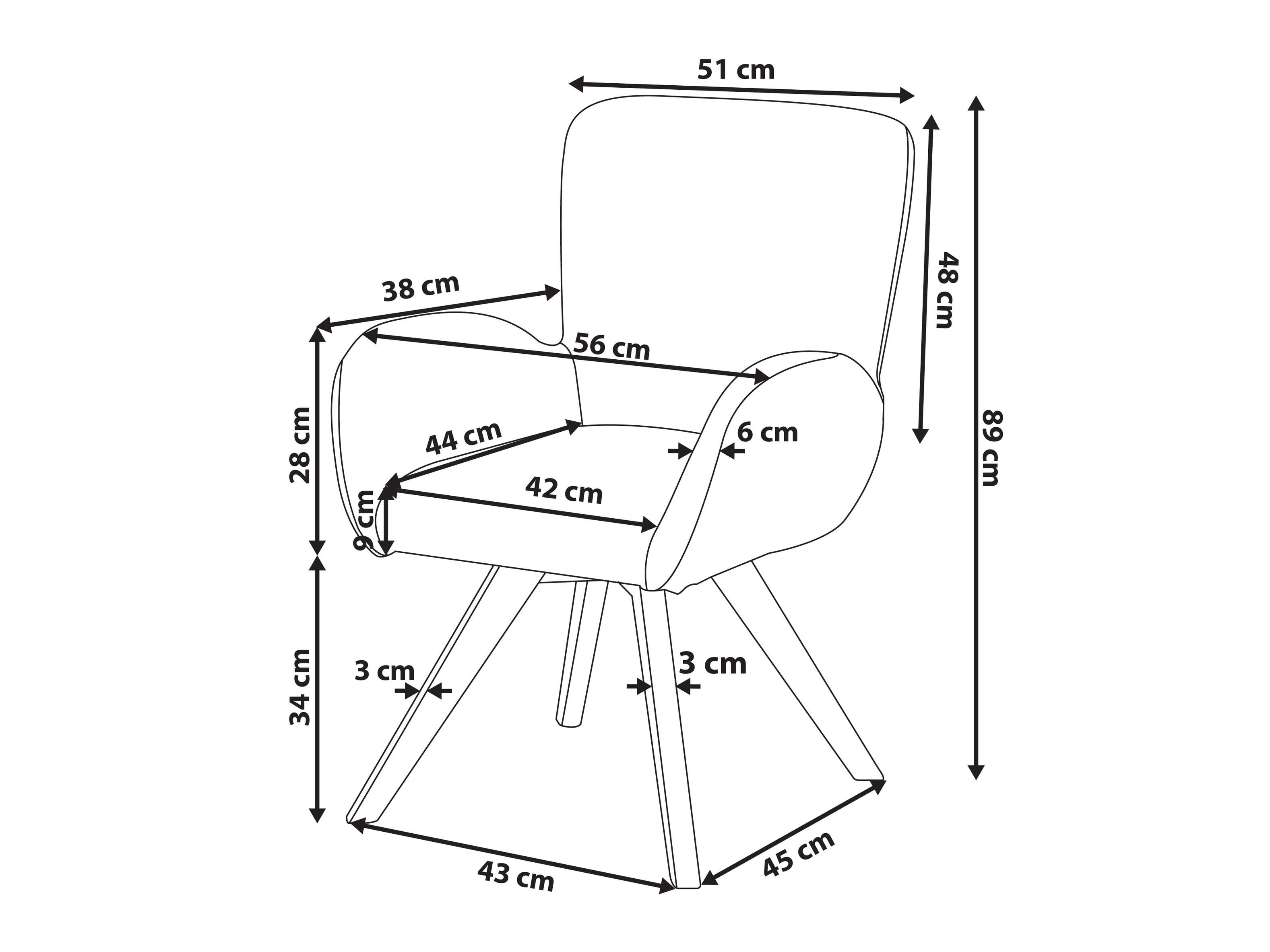 Fotelja Berwyn 440 (Bijela)