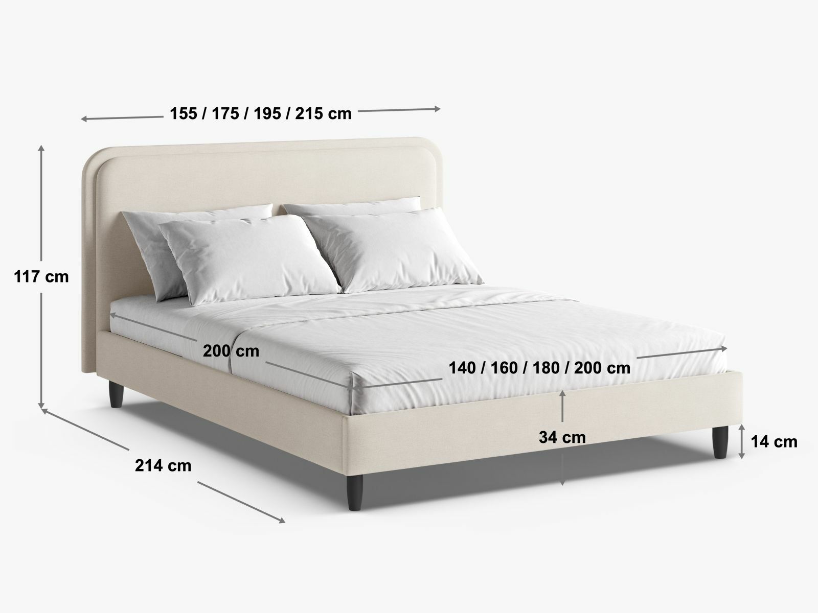 Krevet Beckley 333 (Magic Velvet 2282 + Vega 56)