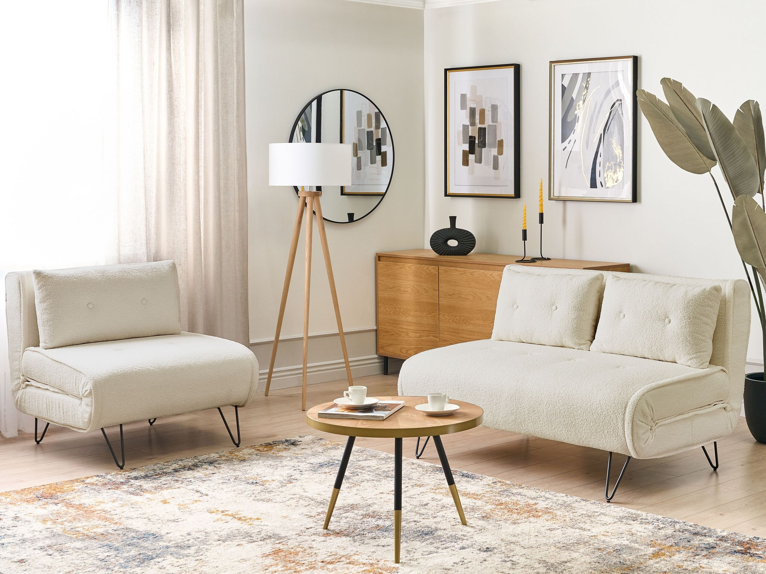 Tapecirani namještaj Berwyn 3165 (Bijela)