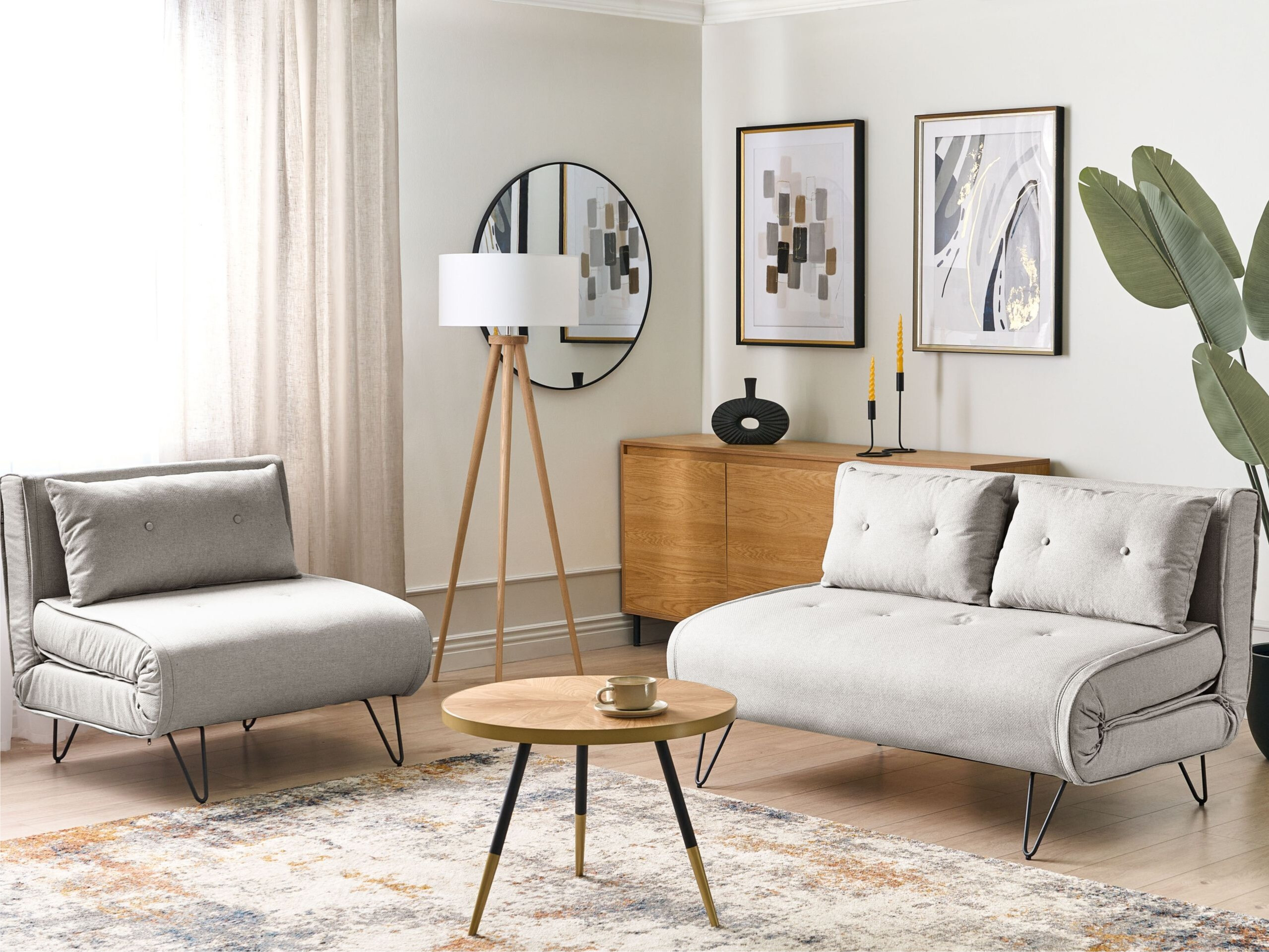 Tapecirani namještaj Berwyn 3165 (Svijetlo siva)