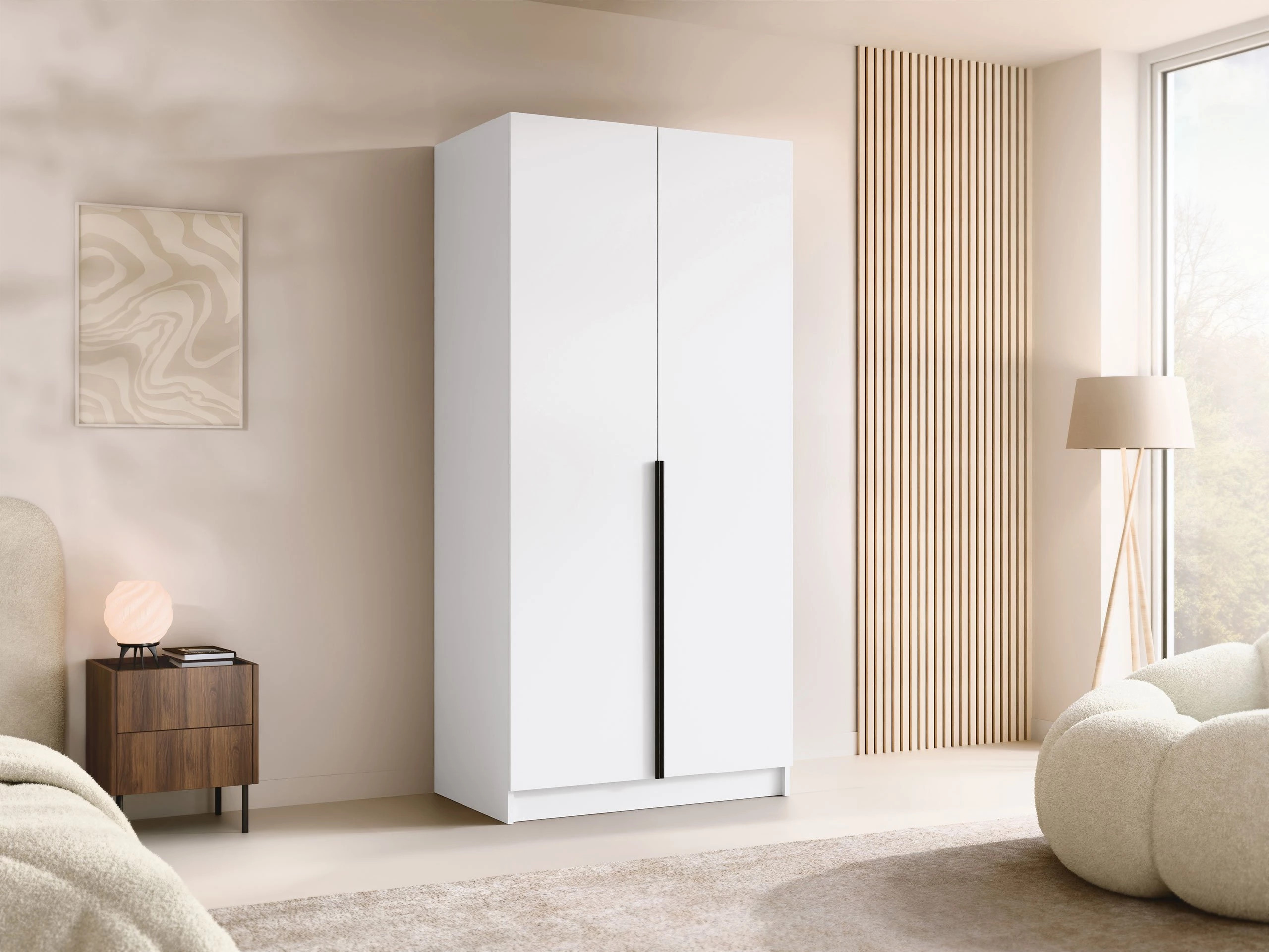 Ormar Closico 195 (Bijela + Crna)