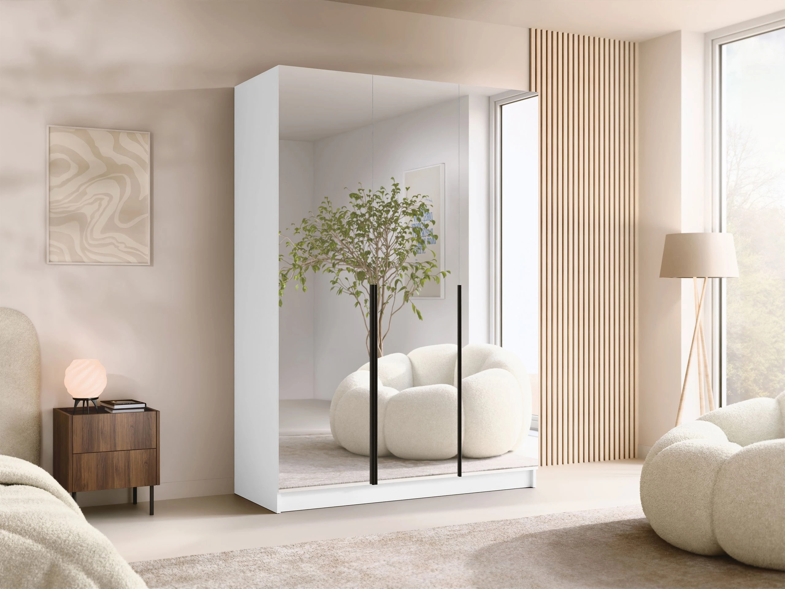 Ormar Closico 196 (Bijela + Crna)