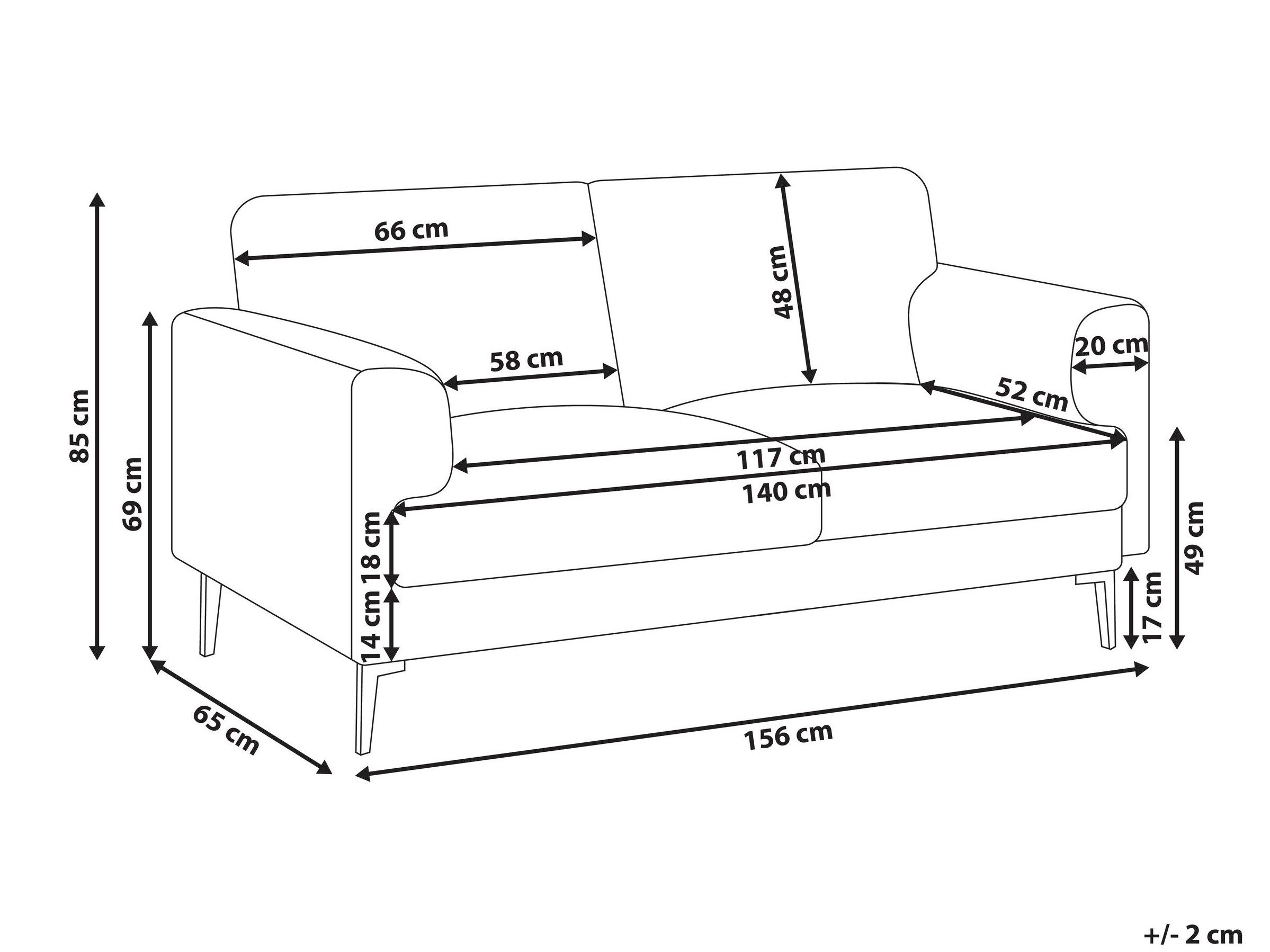 Kauč Catcavu 101 (Svijetlo bež)