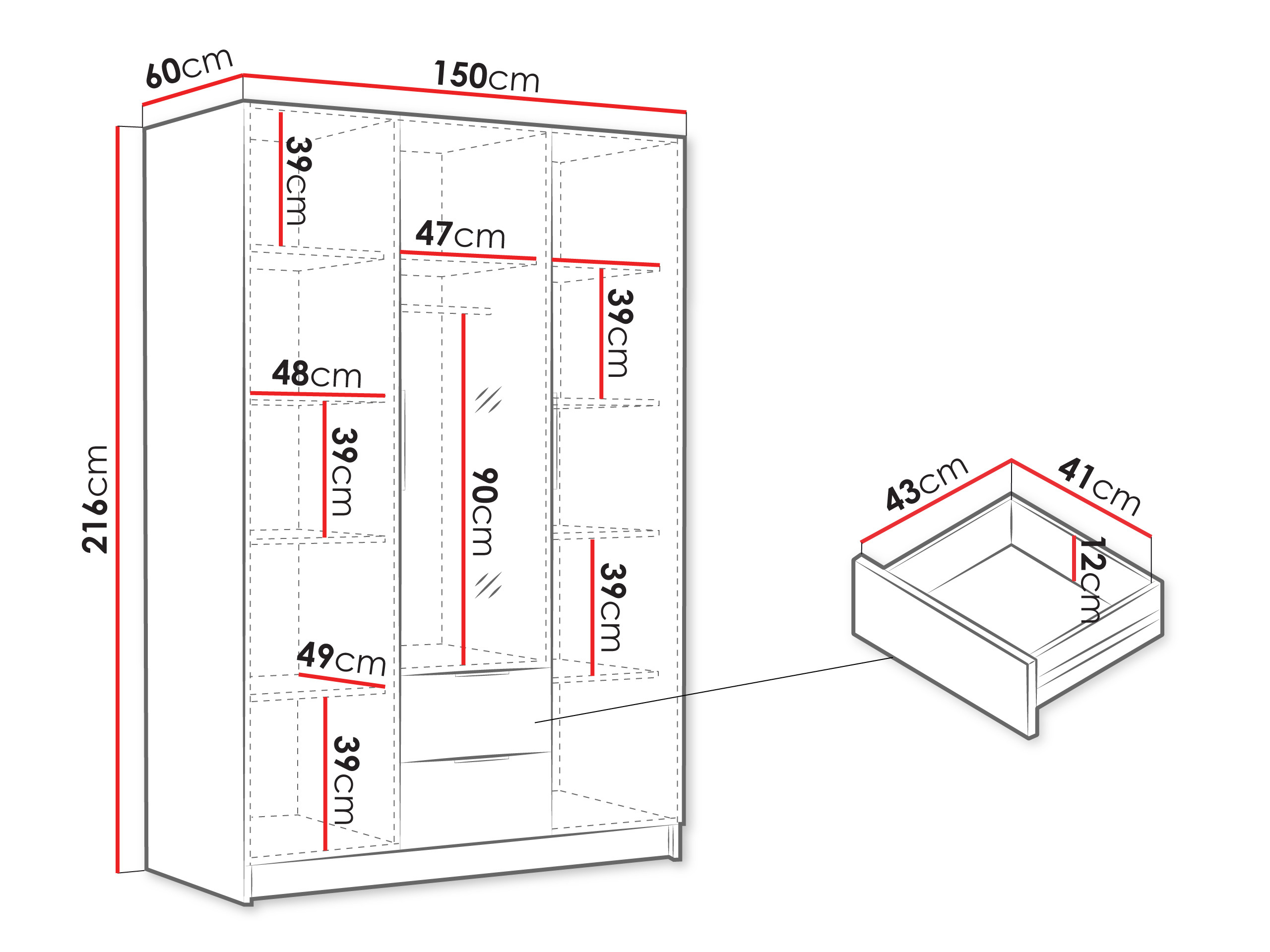 Ormar Closico 199 (Bijela)