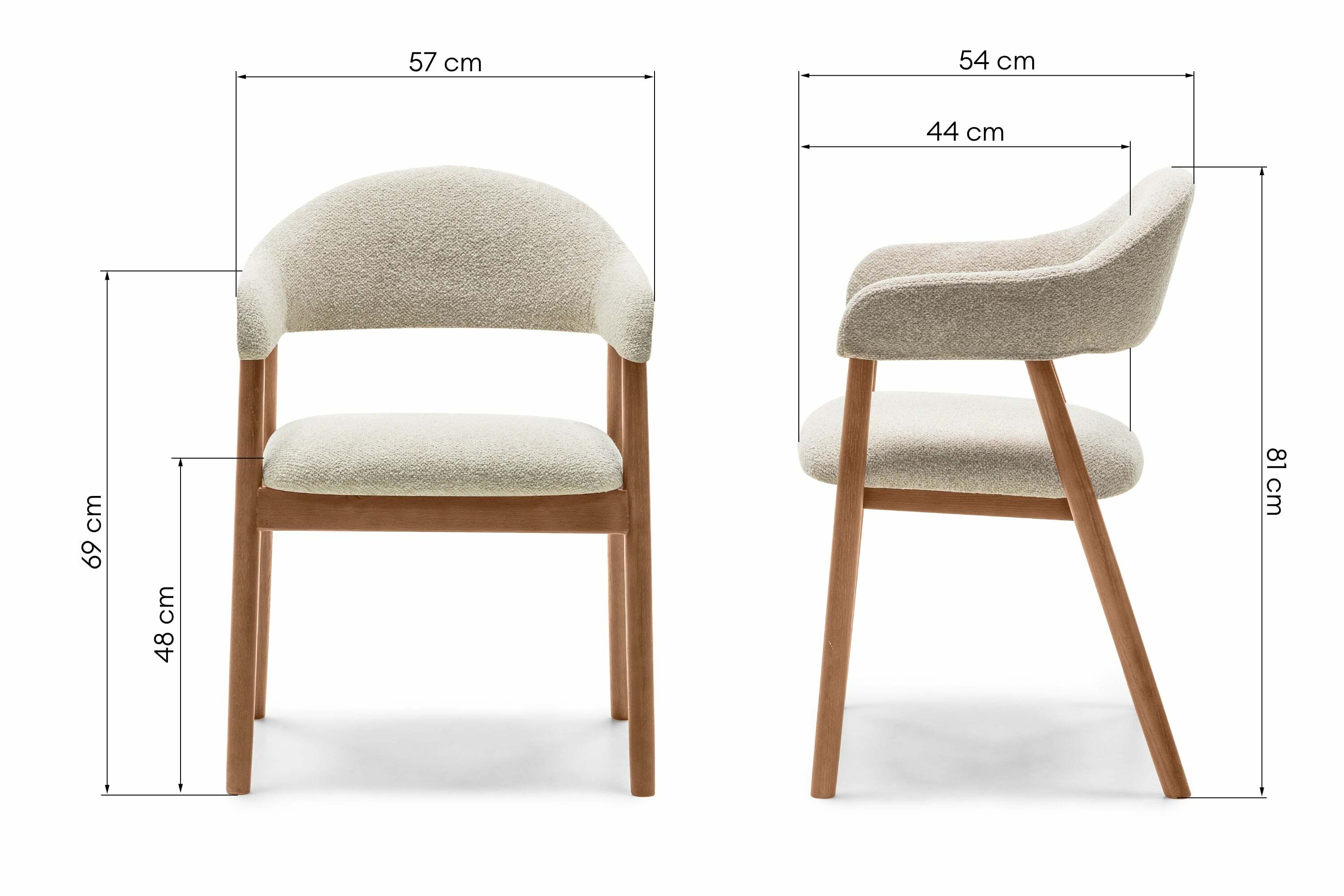 Stolica Burleson 330 (Bež + Orah)