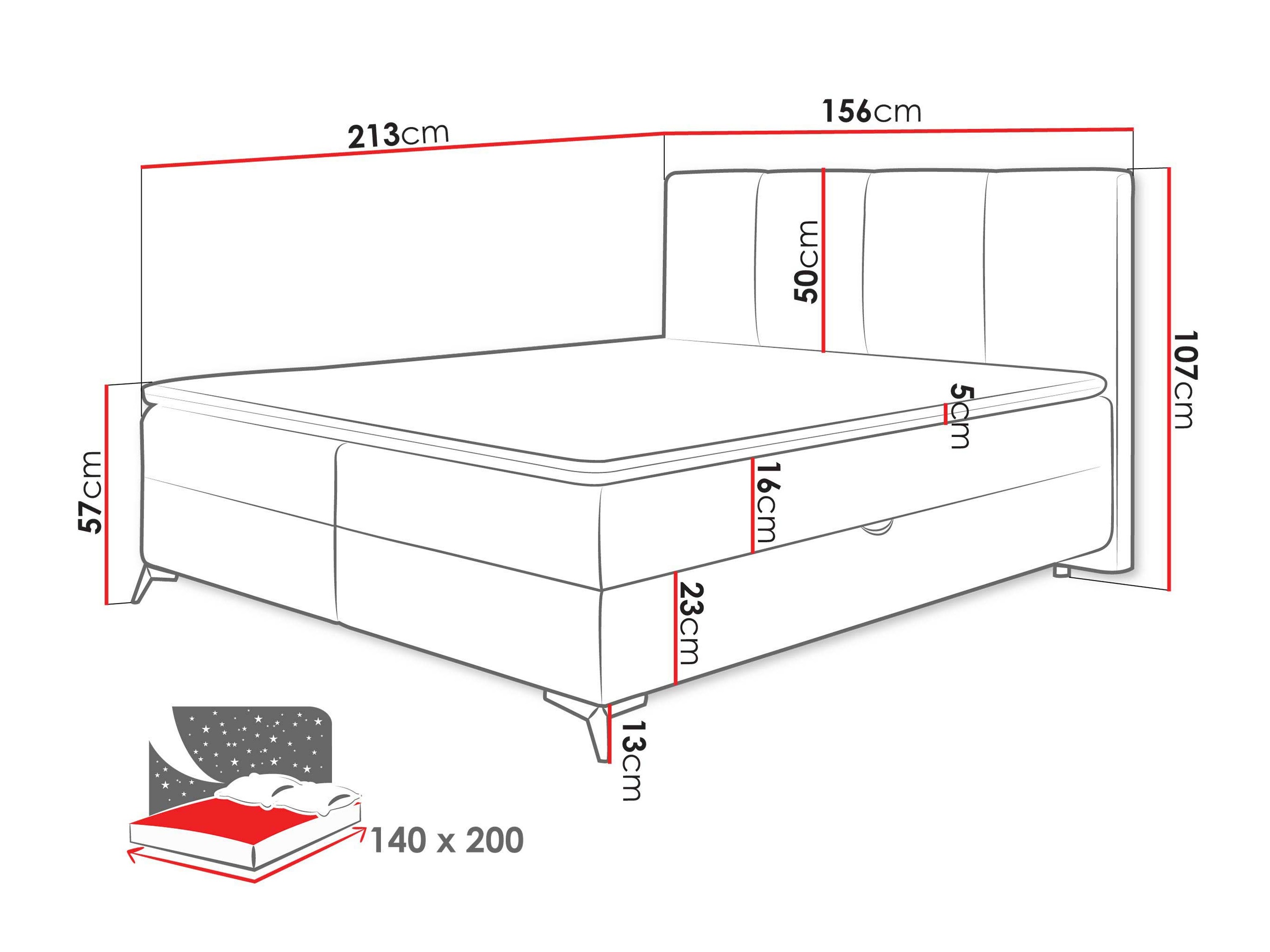 Boxspring krevet Viter (Vibe 03)