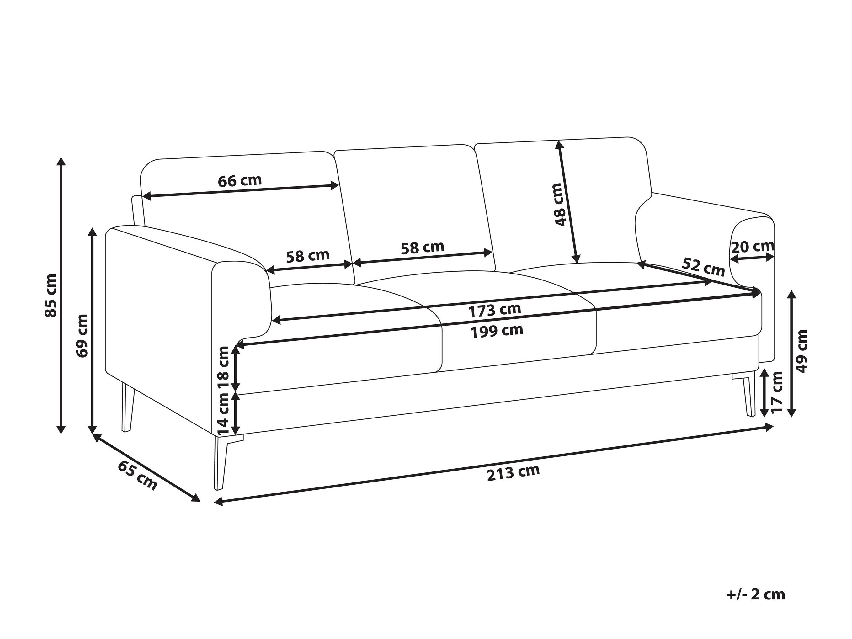 Kauč Catcavu 104 (Svijetlo bež)