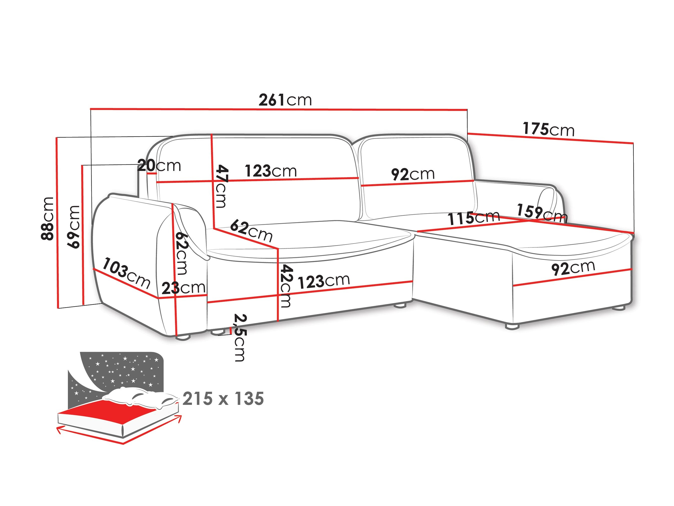 Kutna garnitura Luces (Cruz 79)