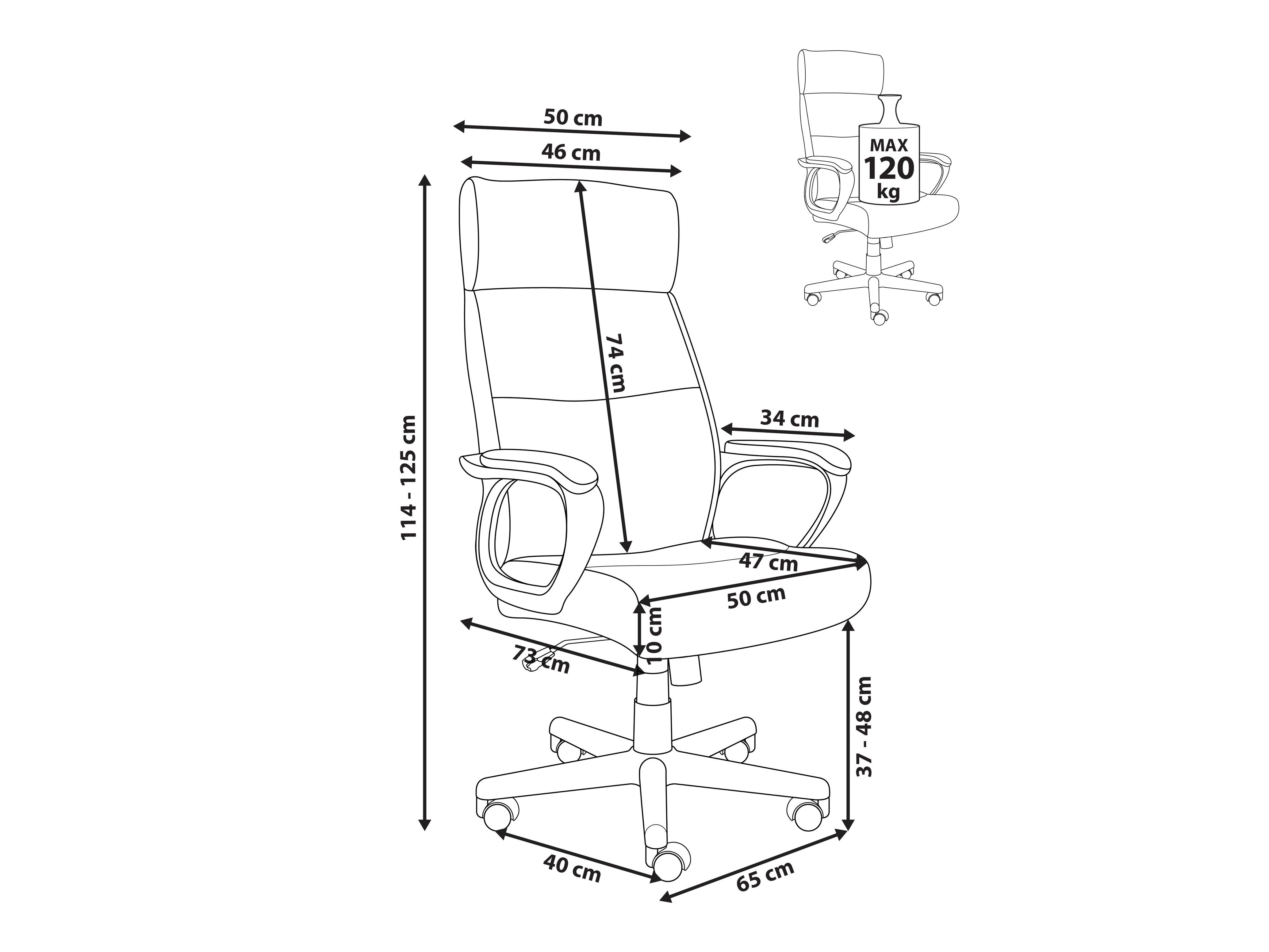Uredska stolica Berwyn 3175 (Crna)