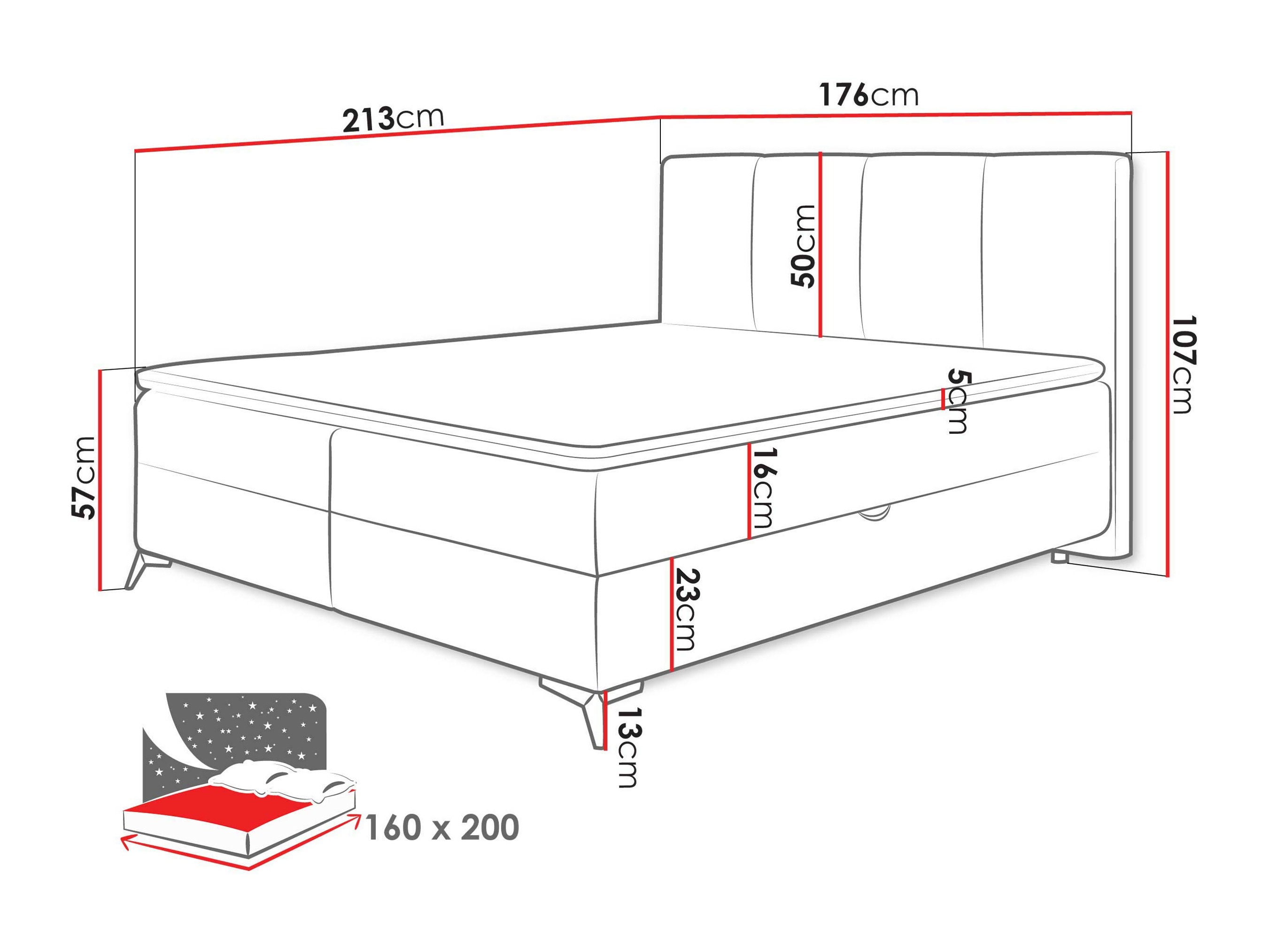 Boxspring krevet Portage 110 (Vibe 06)