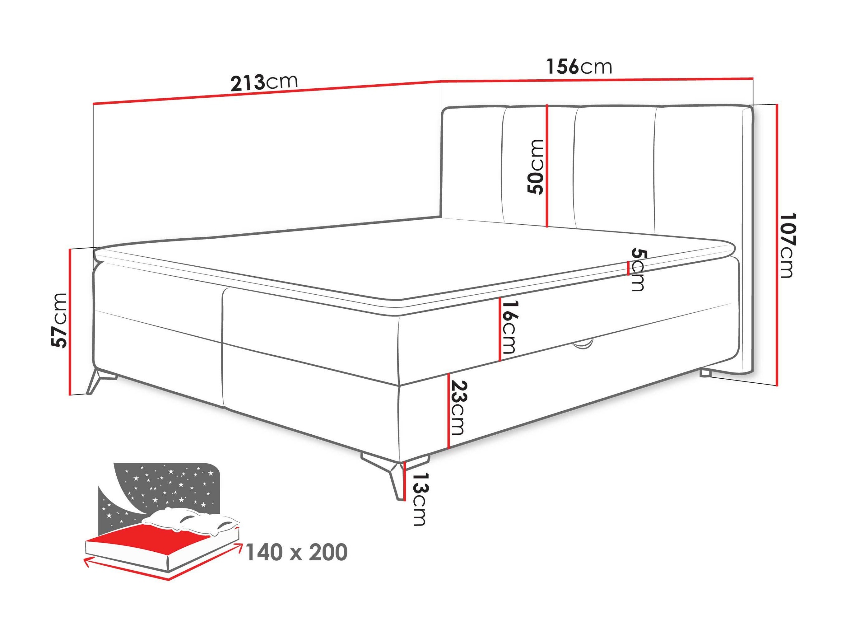 Boxspring krevet Viter (Vibe 06)