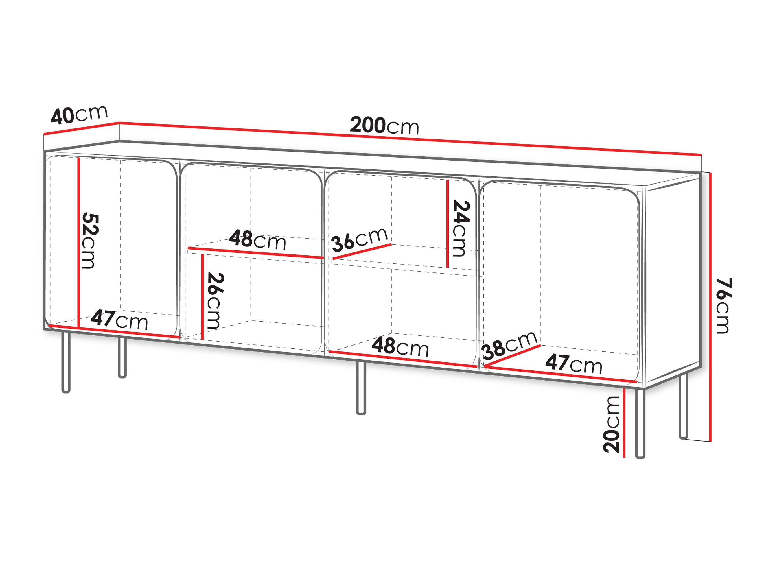 Ormarić Fentore 100 (Kašmir)