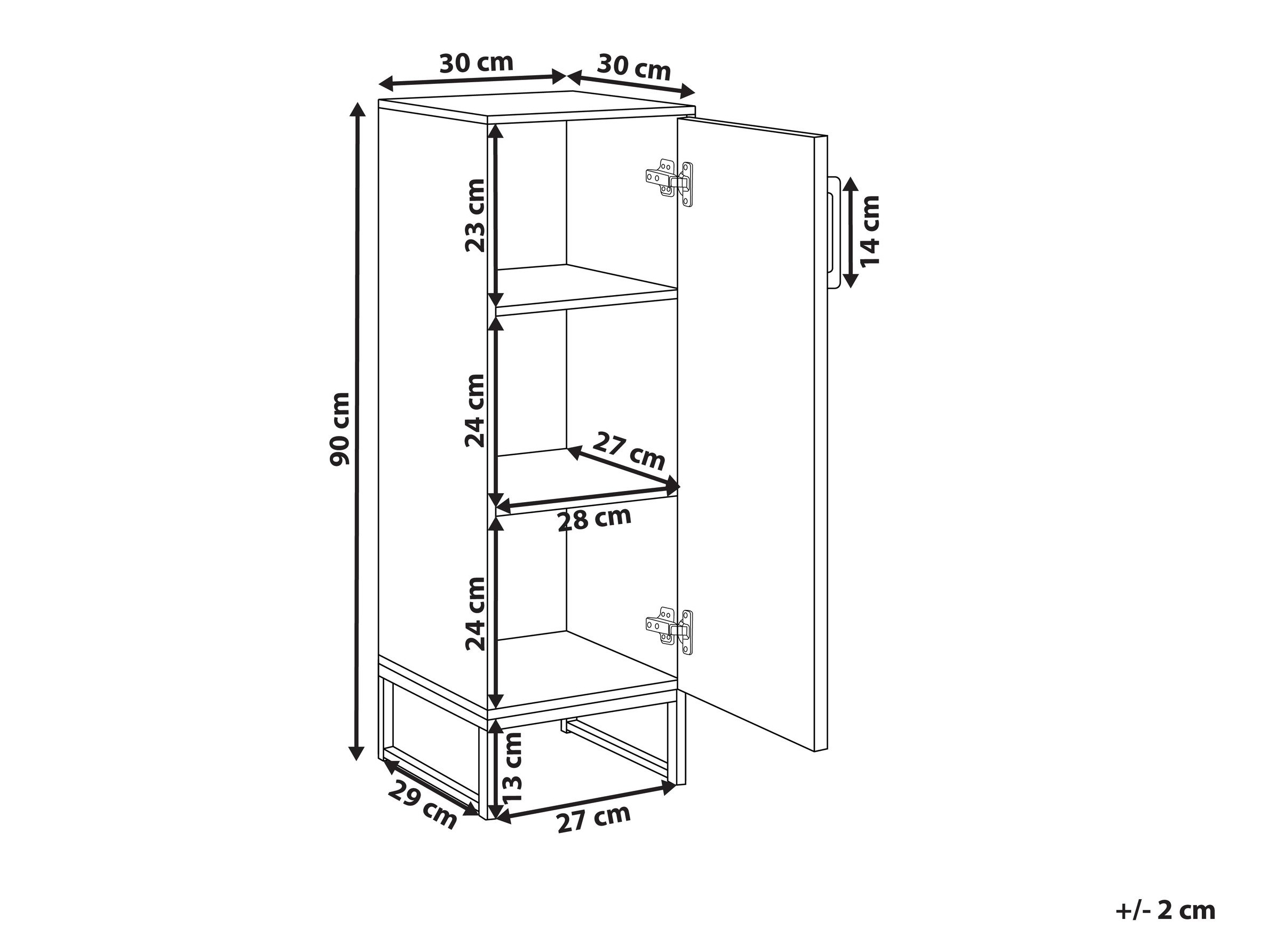 Samostojeći kupaonski ormarić Berwyn 3193