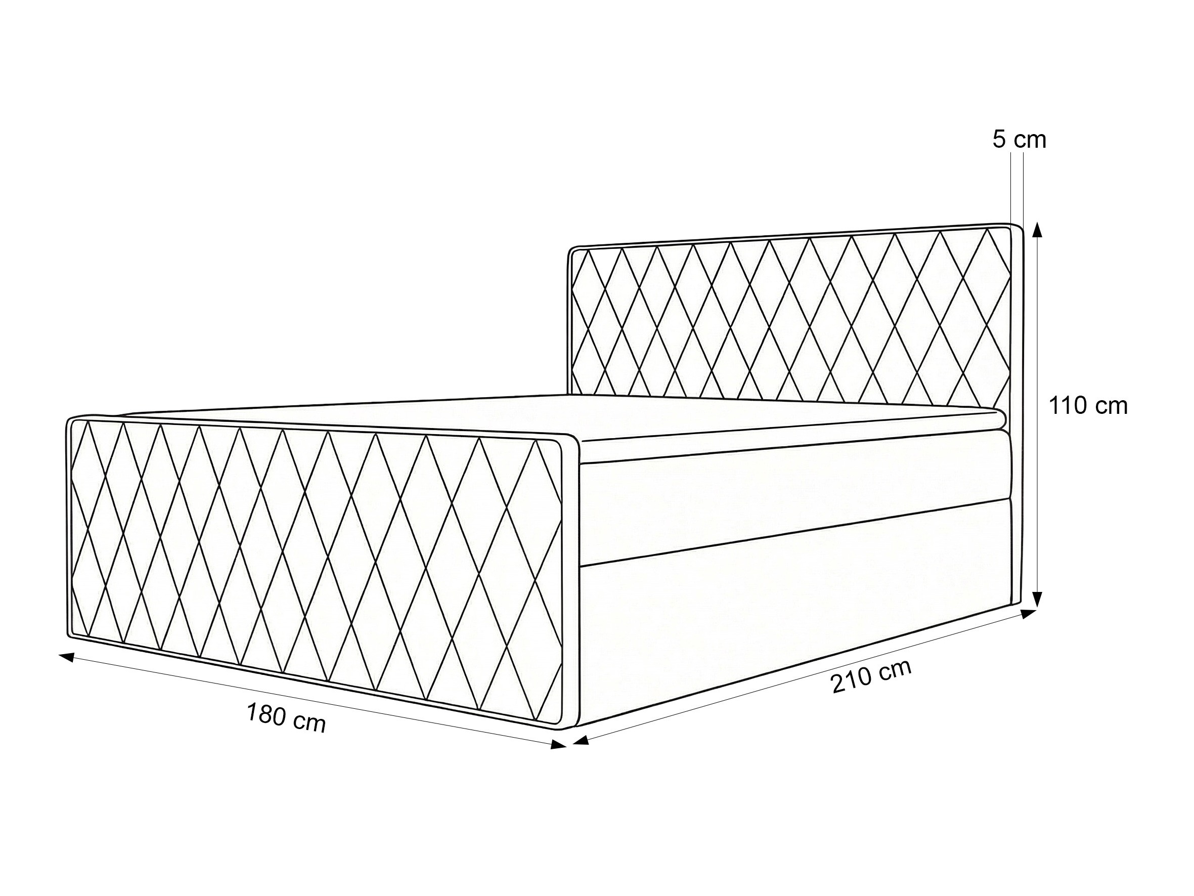 Boxspring krevet Martinez 129 (Magic Velvet 2219)