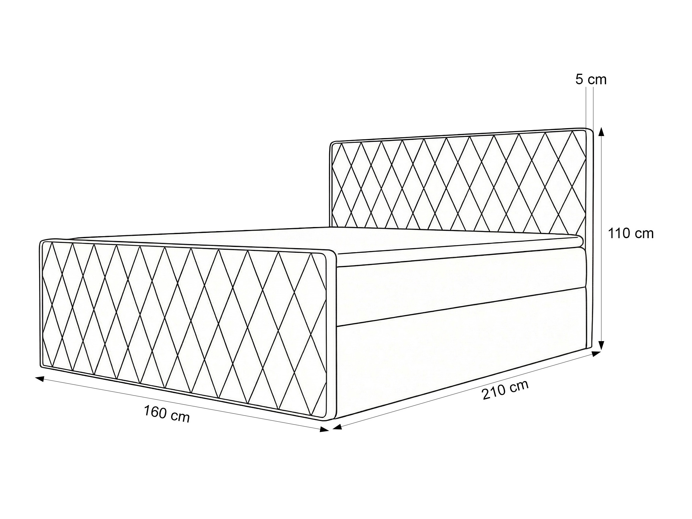 Boxspring krevet Martinez 129 (Magic Velvet 2256)