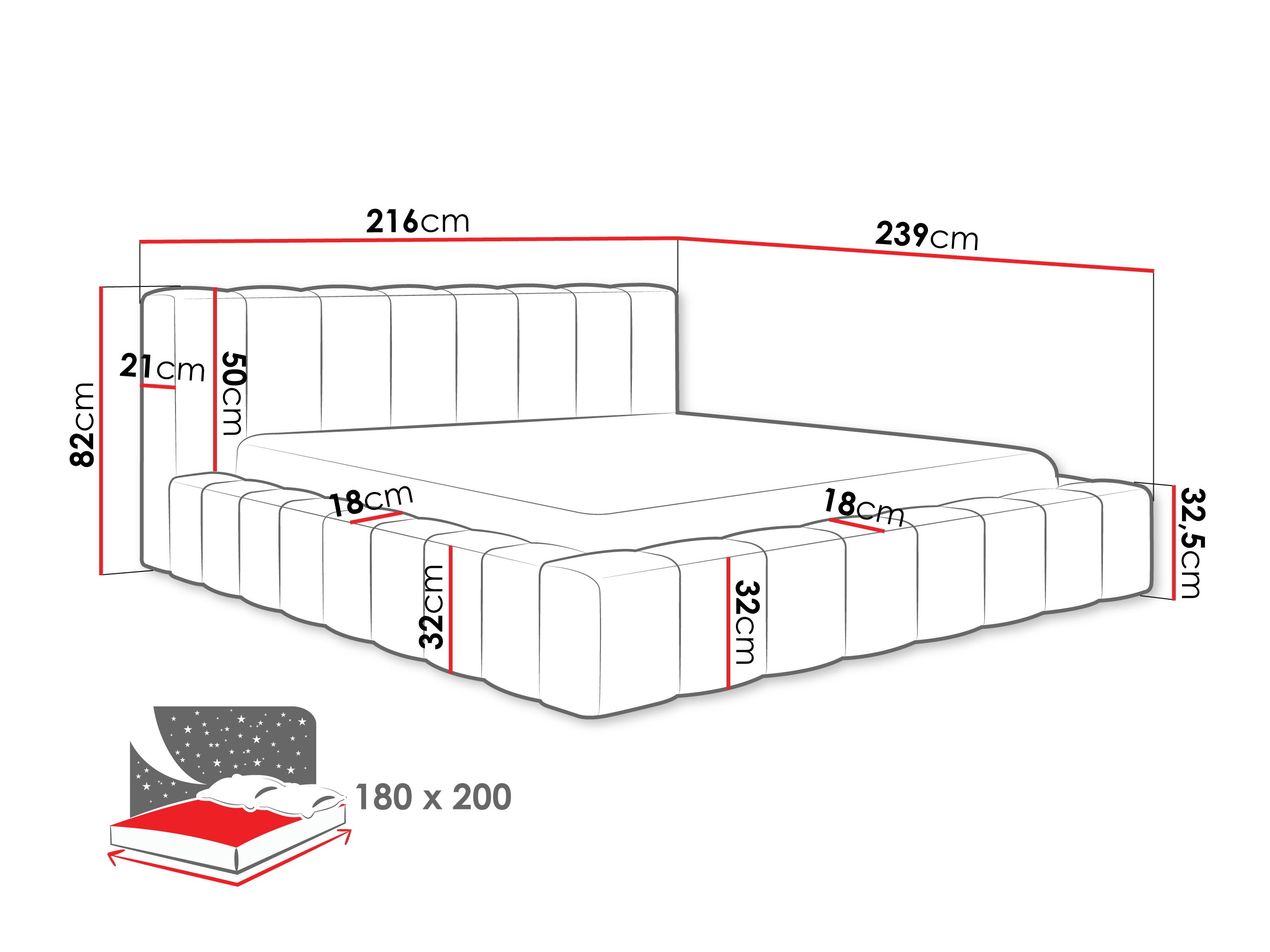 Krevet Hesperia 125 (Paros 02)