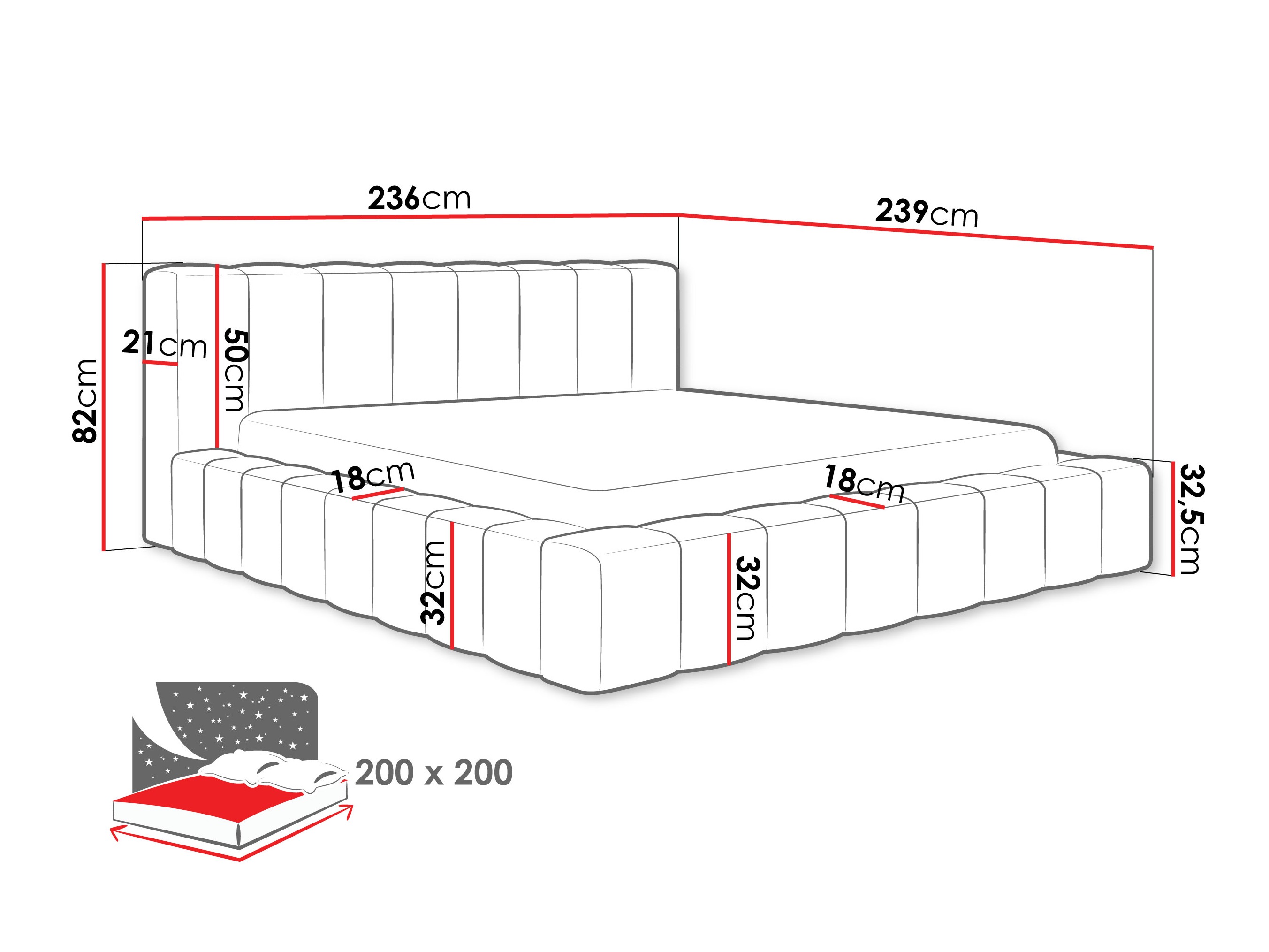 Krevet Hesperia 125 (Paros 02)