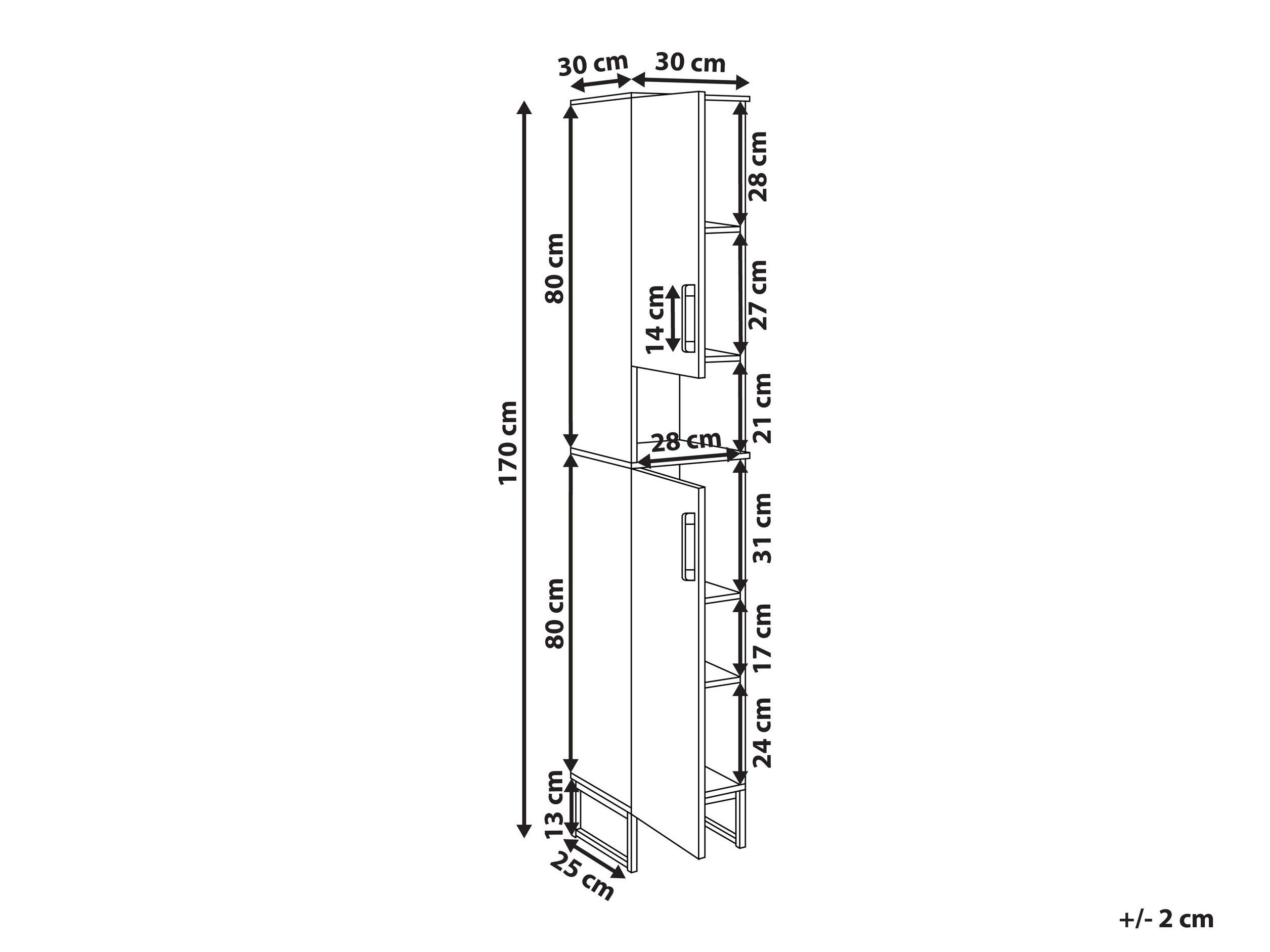 Samostojeći kupaonski ormarić Berwyn 3194