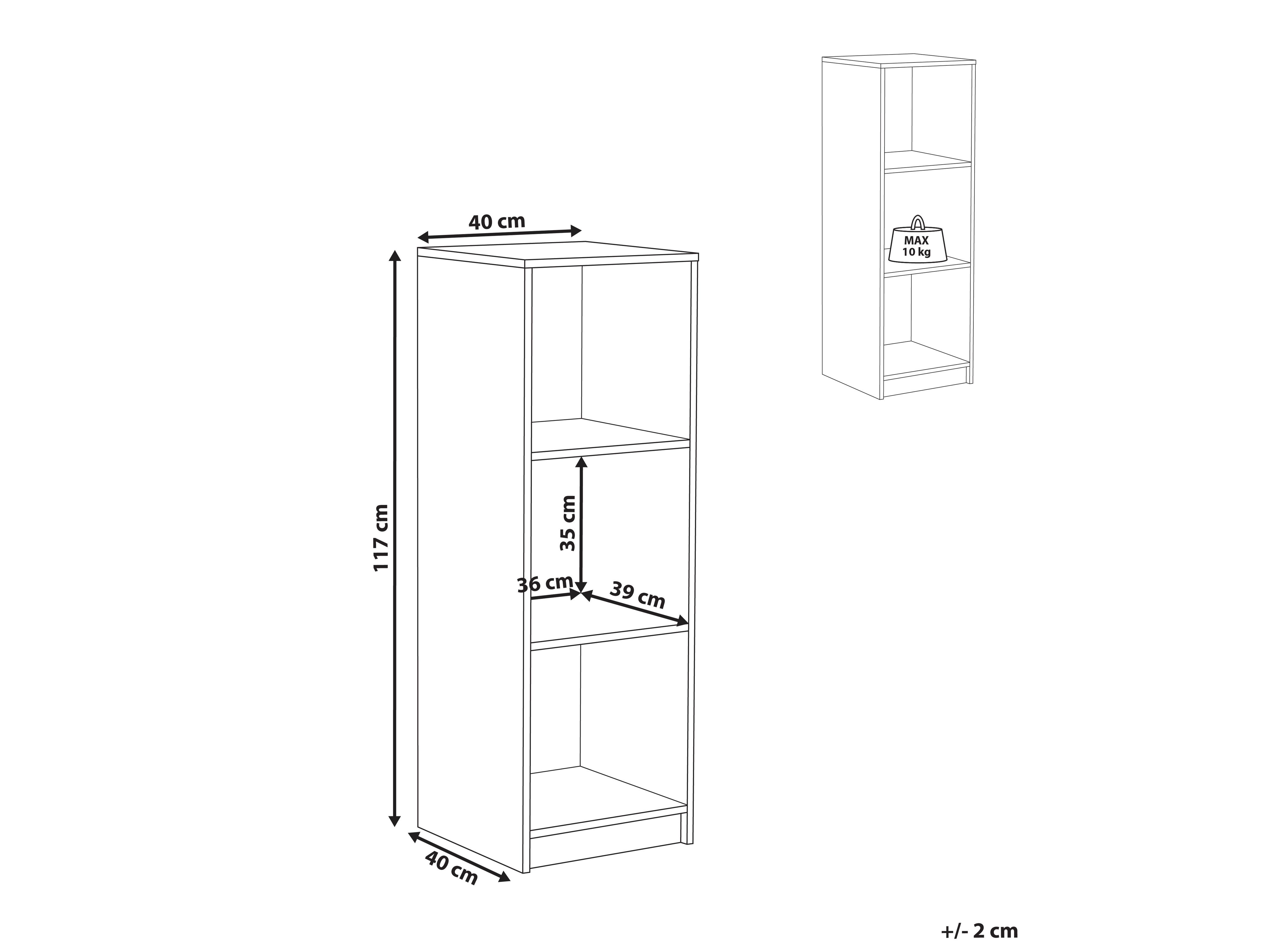 Polica Catferu 104 (Crna)