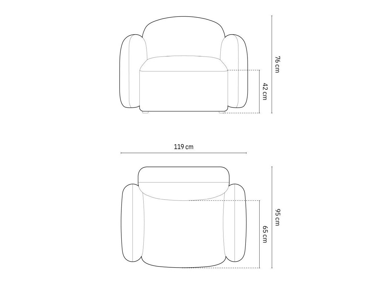 Fotelja Tolmira 103 (Casino Lion)