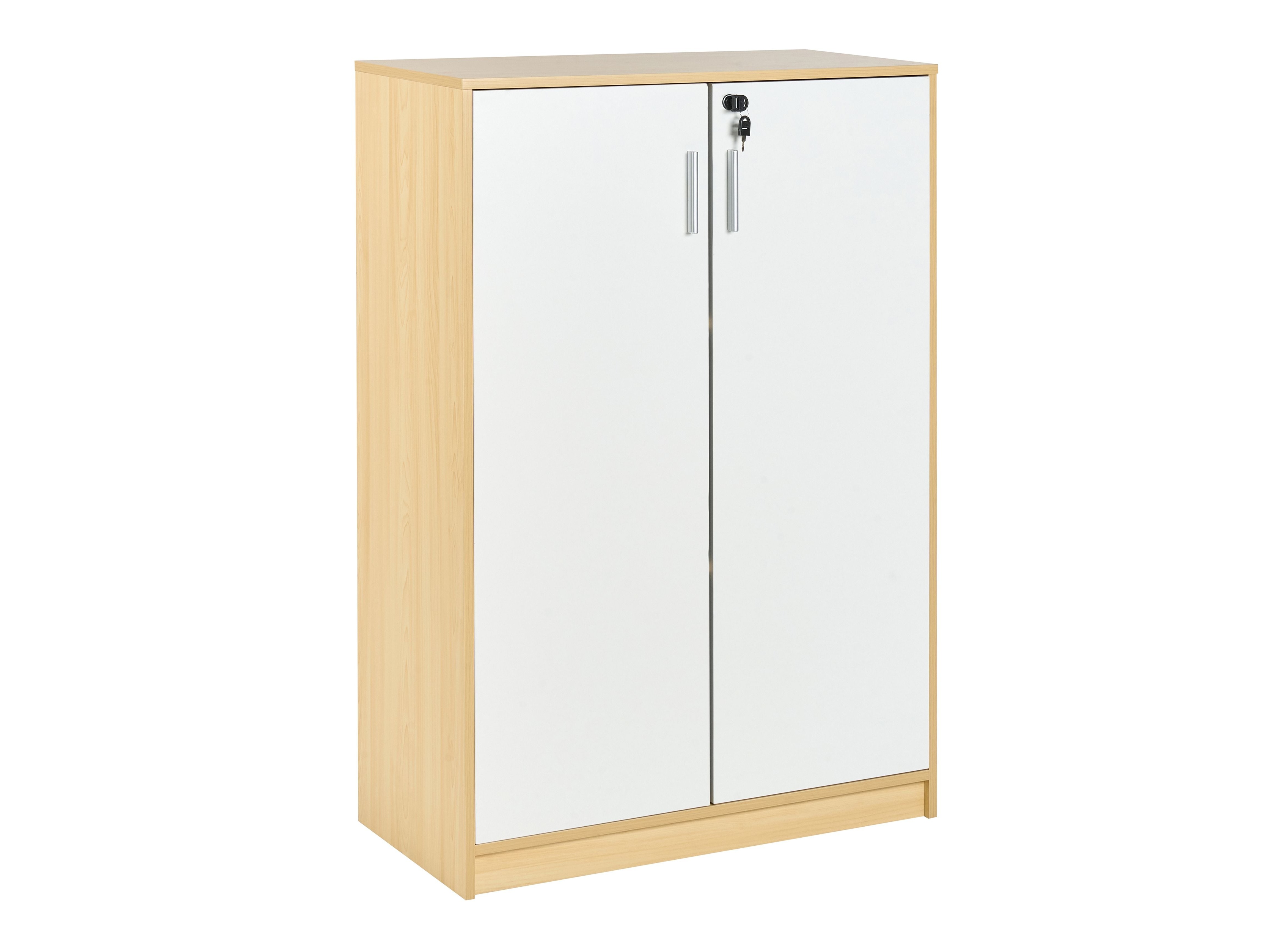 Ormarić Catferu 114 (Svijetlo drvo + bijela)