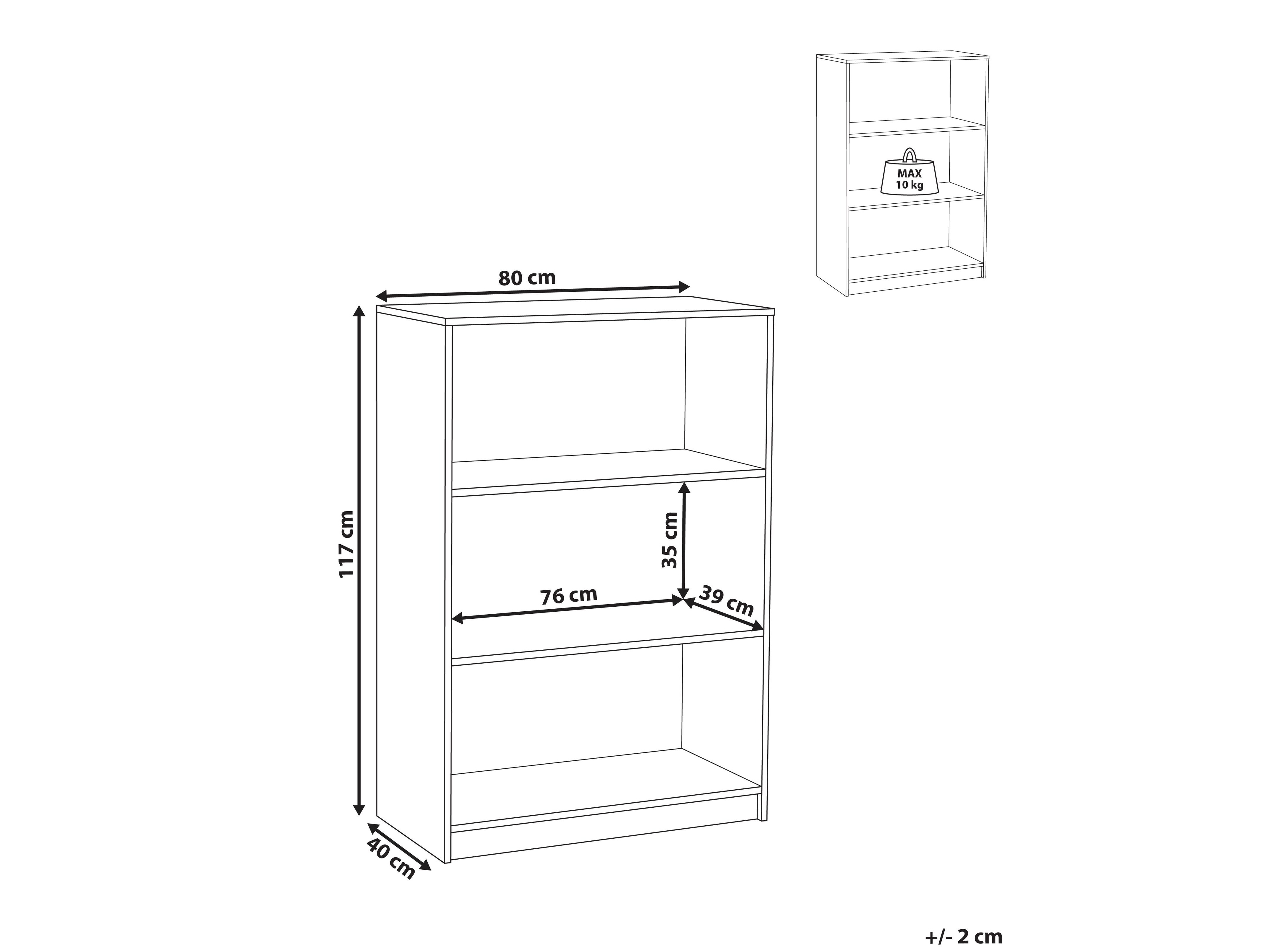 Polica Catferu 105 (Svijetlo smeđa)
