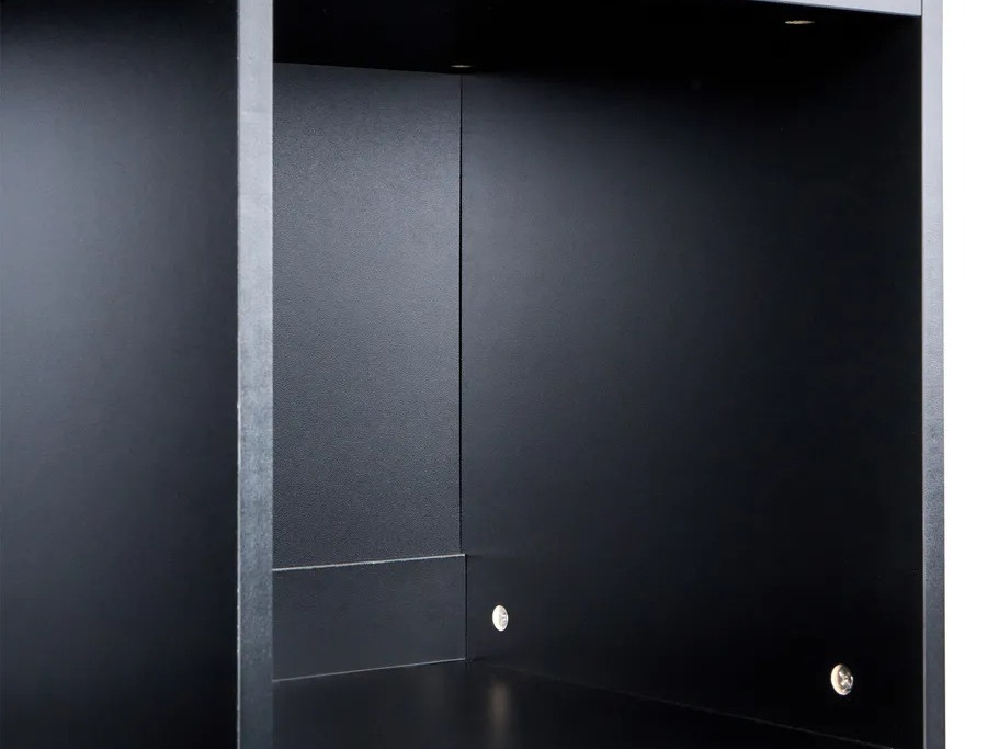 Polica Catferu 106 (Crna + Svijetlo smeđa)