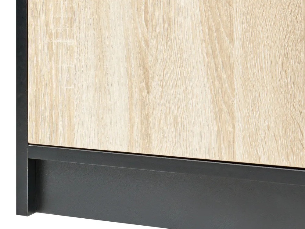 Polica Catferu 106 (Crna + Svijetlo smeđa)